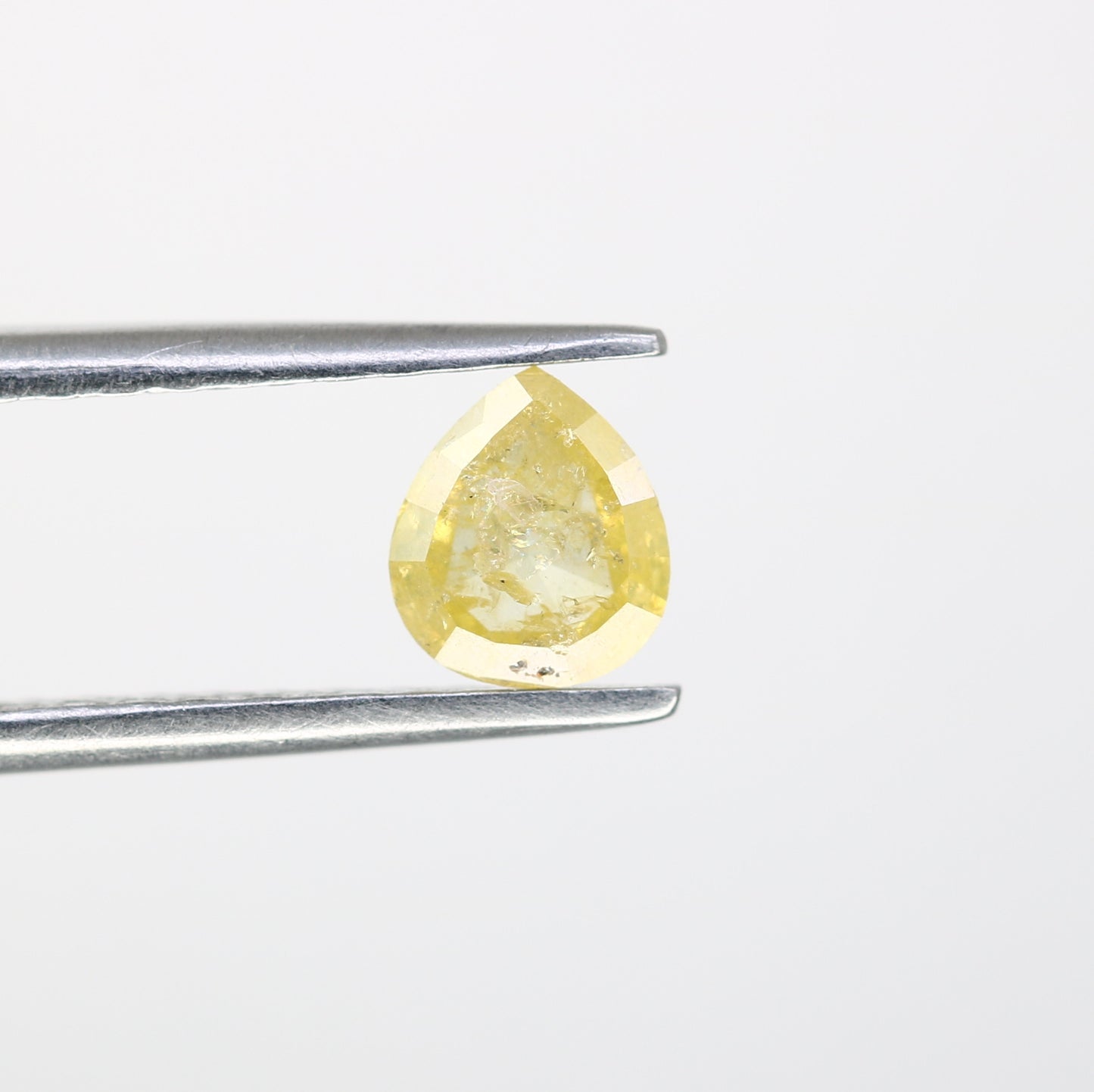 0.53 Ct 5.6 MM Fancy Yellow Loose Natural Pear Shaped Diamond For Engagement Ring - JayKrishna Diamond
