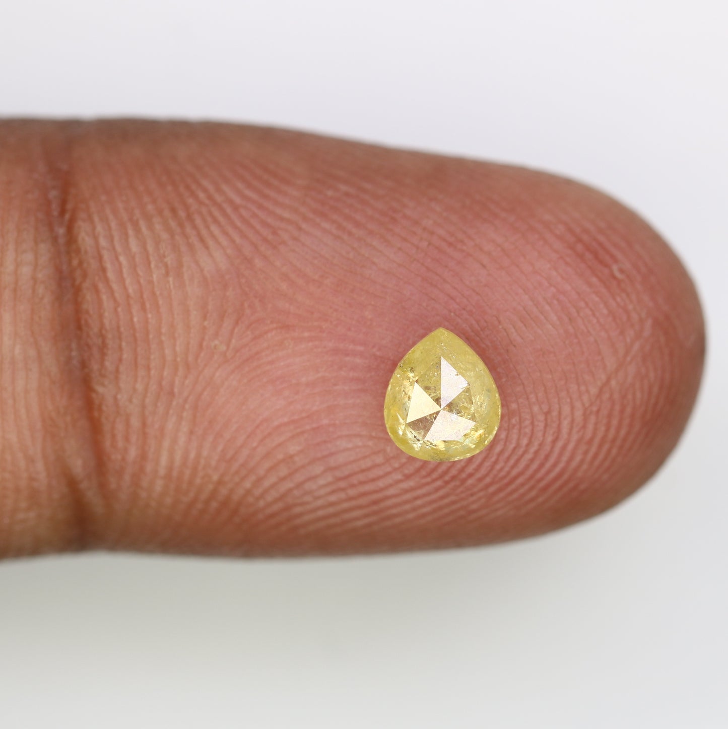 0.53 Ct 5.6 MM Fancy Yellow Loose Natural Pear Shaped Diamond For Engagement Ring - JayKrishna Diamond