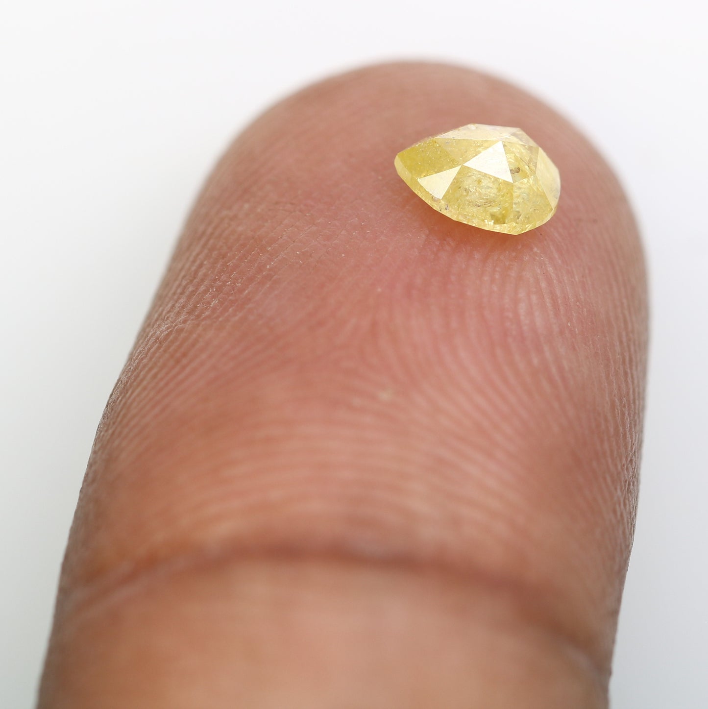 0.53 Ct 5.6 MM Fancy Yellow Loose Natural Pear Shaped Diamond For Engagement Ring - JayKrishna Diamond