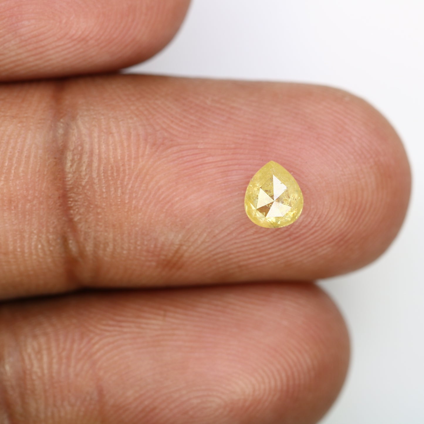0.53 Ct 5.6 MM Fancy Yellow Loose Natural Pear Shaped Diamond For Engagement Ring - JayKrishna Diamond