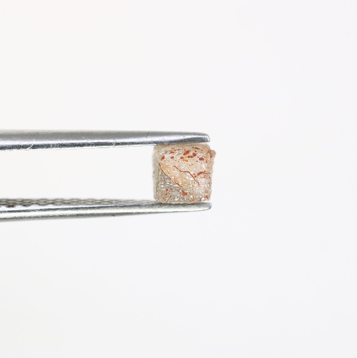 0.86 CT 4.40 MM Grey Rough Diamond Congo Cube Loose Uncut Raw Diamond For Wedding Ring - JayKrishna Diamond