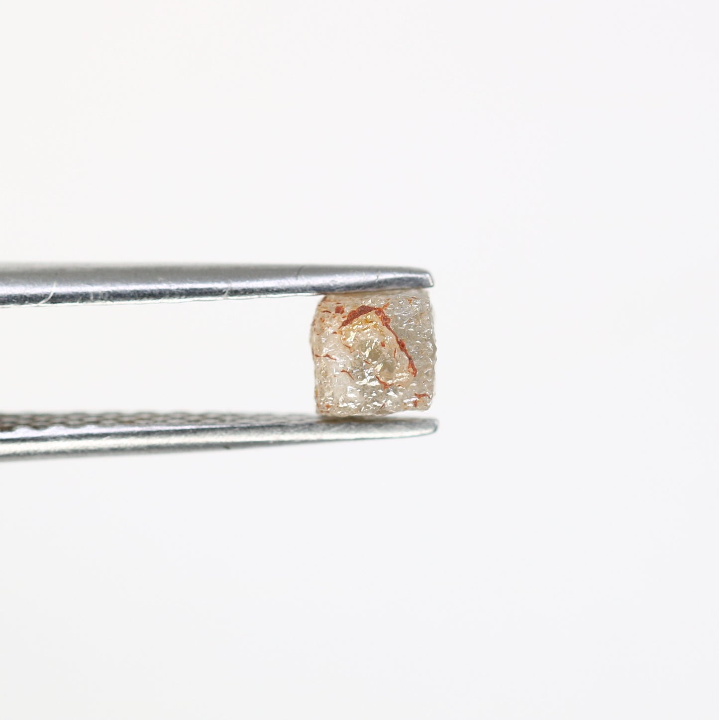 0.86 CT 4.40 MM Grey Rough Diamond Congo Cube Loose Uncut Raw Diamond For Wedding Ring - JayKrishna Diamond