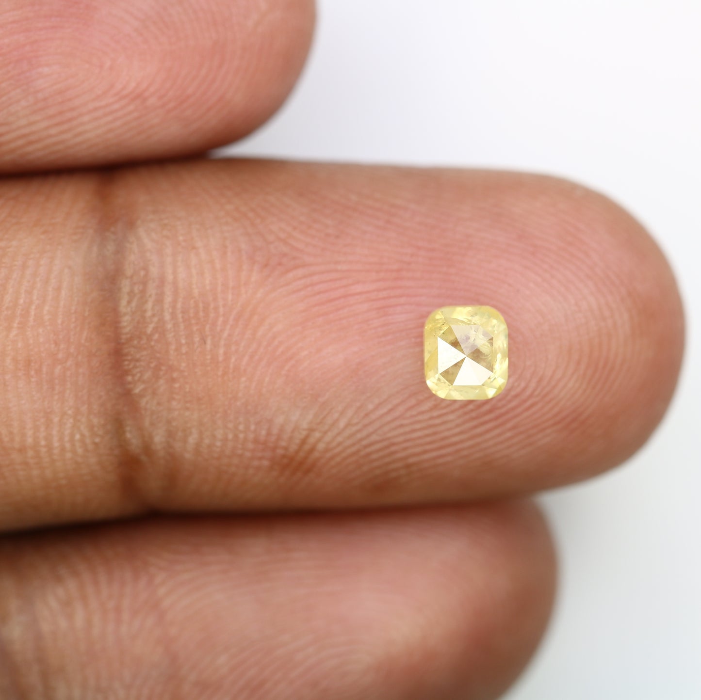 0.62 Carat Cushion Shaped Loose Fancy Yellow Diamond (4.7 MM) for a One-of-a-Kind Promise Ring: Elegant Gemstone Treasure - JayKrishna Diamond