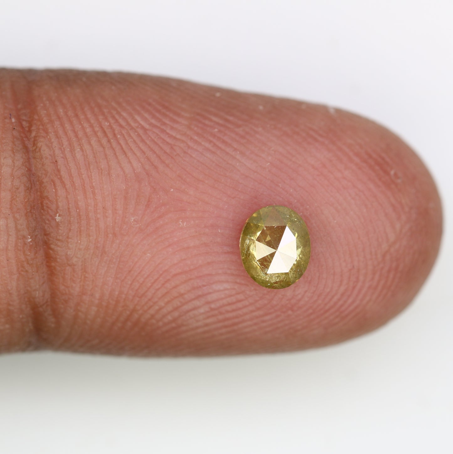 0.45 Carat 5.3 MM Loose Oval Shape Natural Yellow Rustic Diamond for Wedding Rings and Custom Bridal Jewelry Design - JayKrishna Diamond