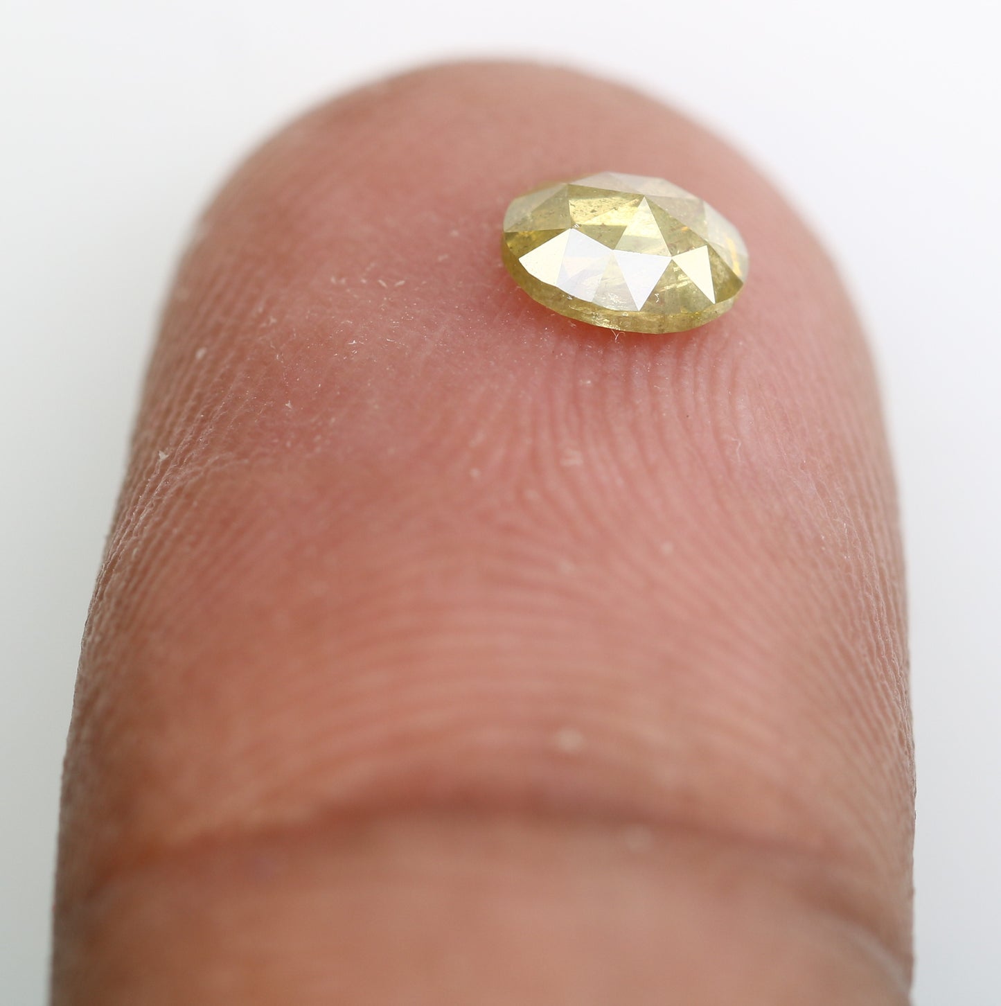 0.45 Carat 5.3 MM Loose Oval Shape Natural Yellow Rustic Diamond for Wedding Rings and Custom Bridal Jewelry Design - JayKrishna Diamond