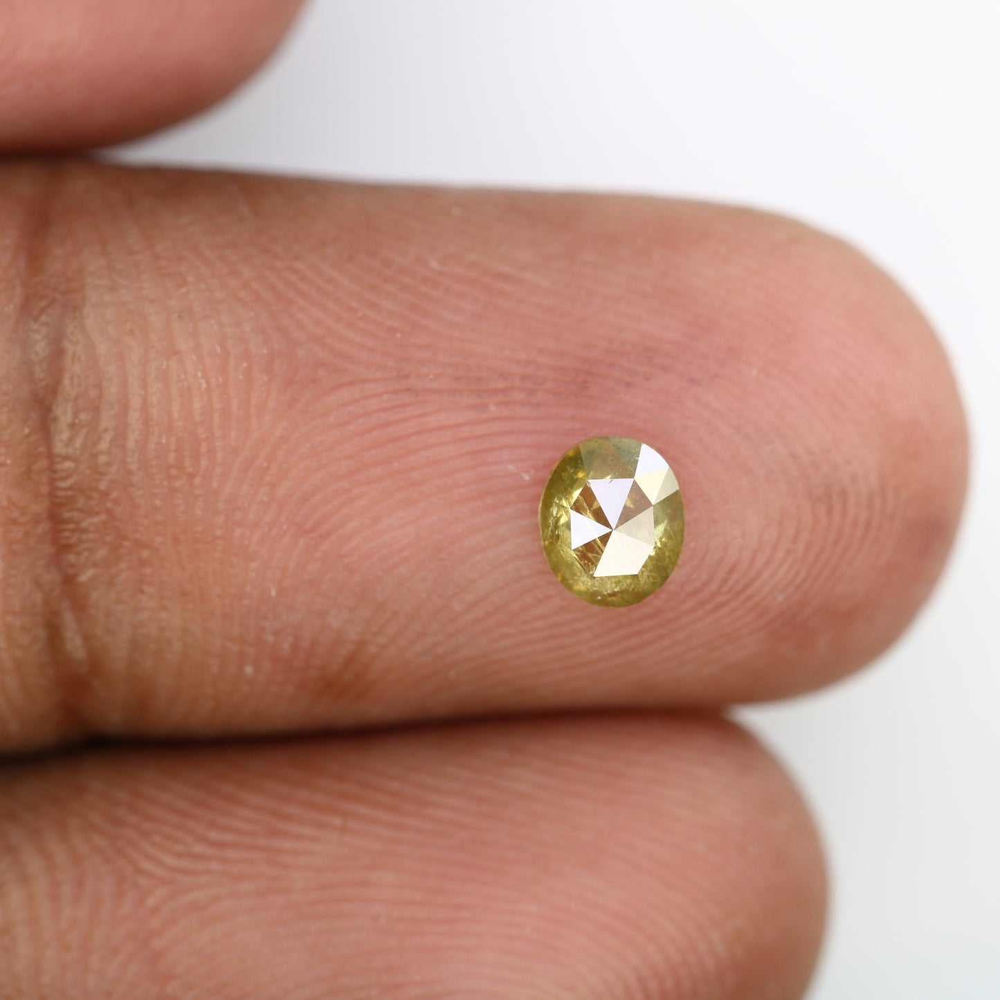 0.45 Carat 5.3 MM Loose Oval Shape Natural Yellow Rustic Diamond for Wedding Rings and Custom Bridal Jewelry Design - JayKrishna Diamond