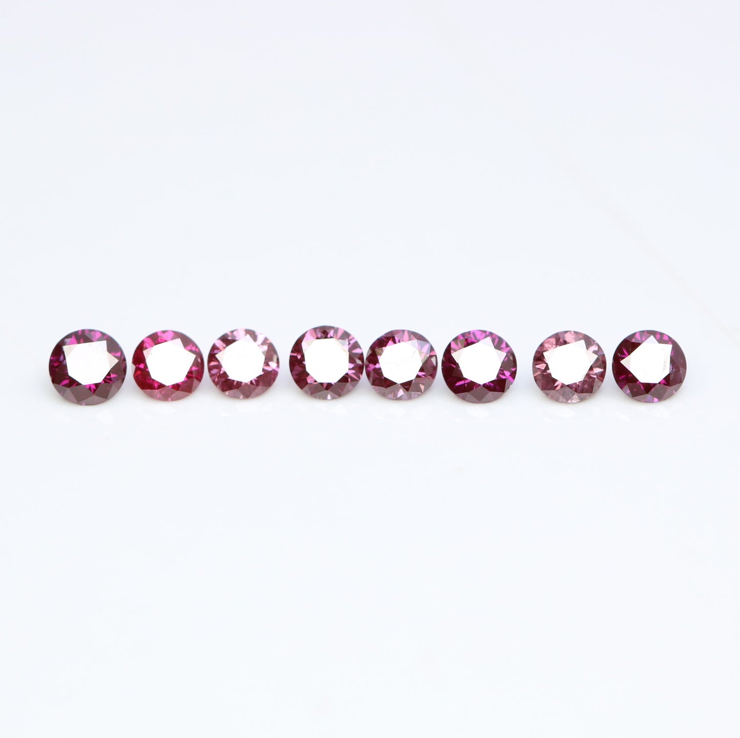 Stunning 0.35 CT Dark Pink Round Brilliant Cut Diamond | Perfect for Engagement Rings | 2.10-2.30 MM - JayKrishna Diamond