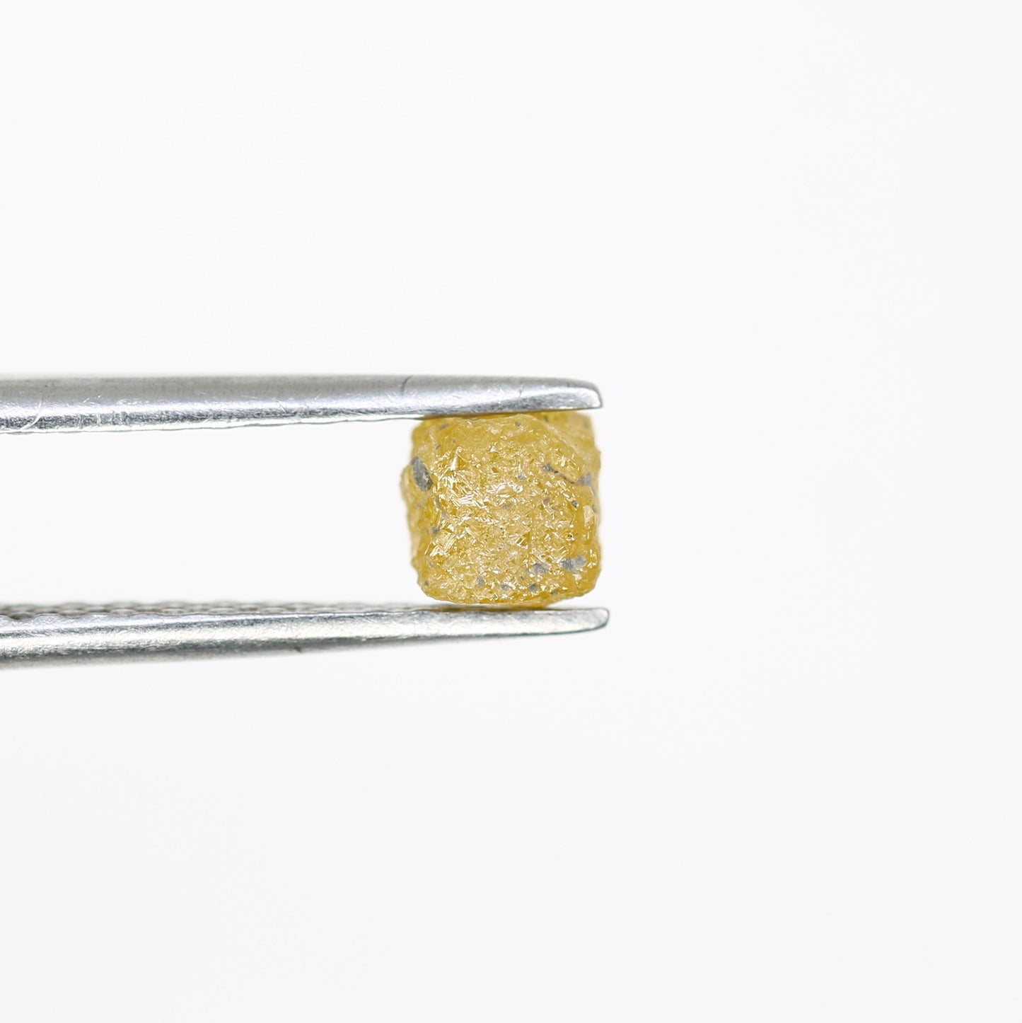 0.95 CT Fancy Yellow Natural Loose Unique Congo Cube Shape Rough Diamond - JayKrishna Diamond