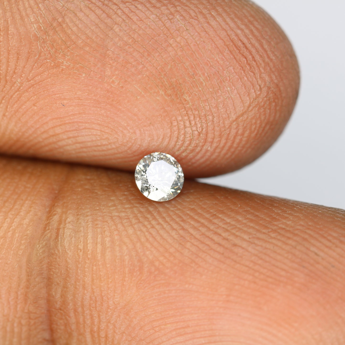 0.20 CT Round Brilliant Cut Salt and Pepper Diamond – Perfect for Engagement Rings, Necklaces, Promise Rings, Earrings & Anniversary Gifts - JayKrishna Diamond