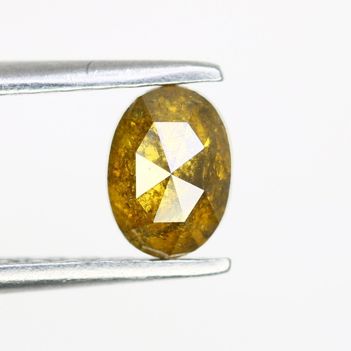 0.55 Ct 5.5MM Oval Shaped Natural Yellow Loose Diamond For Wedding Ring - JayKrishna Diamond