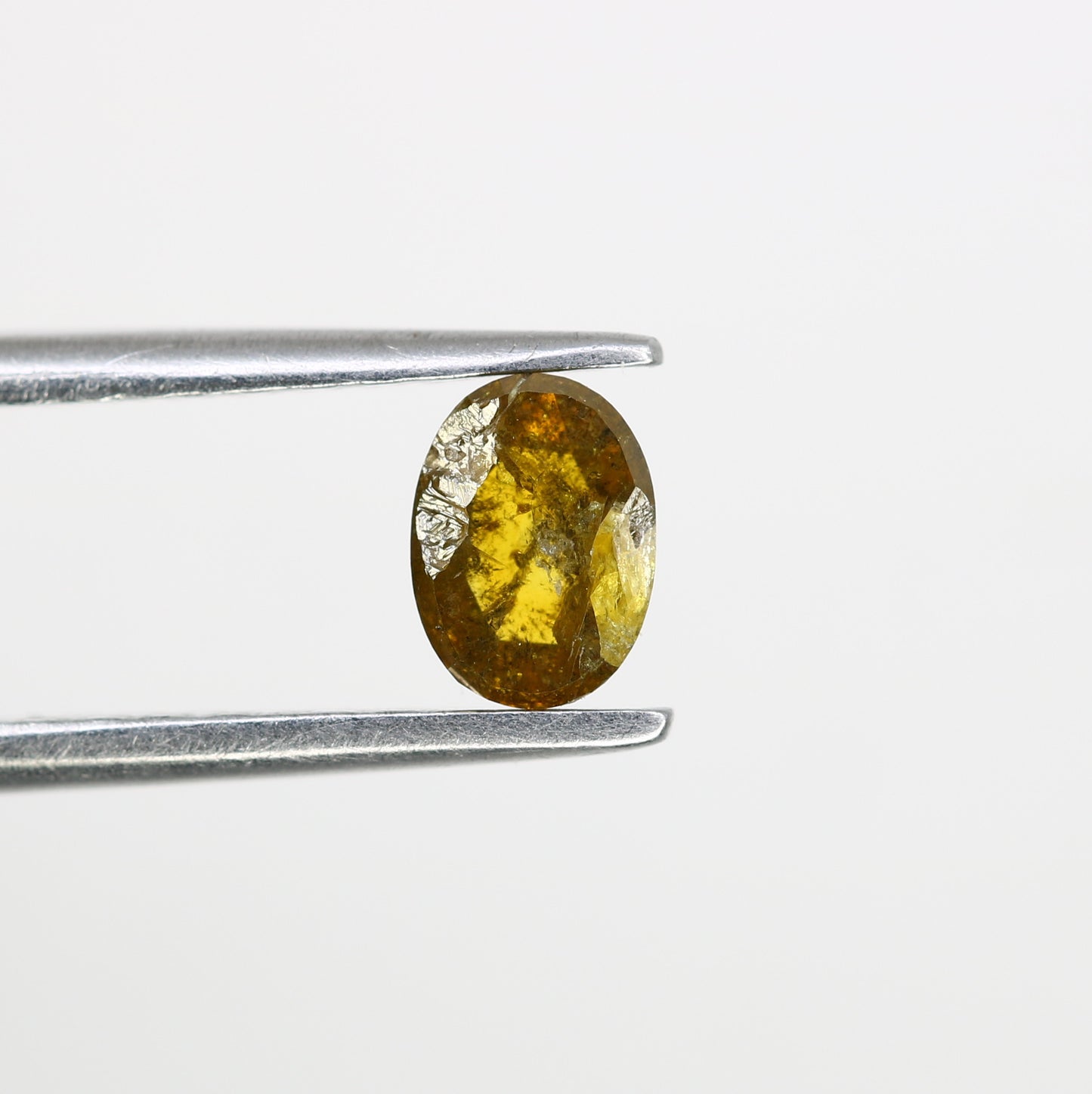0.55 Ct 5.5MM Oval Shaped Natural Yellow Loose Diamond For Wedding Ring - JayKrishna Diamond