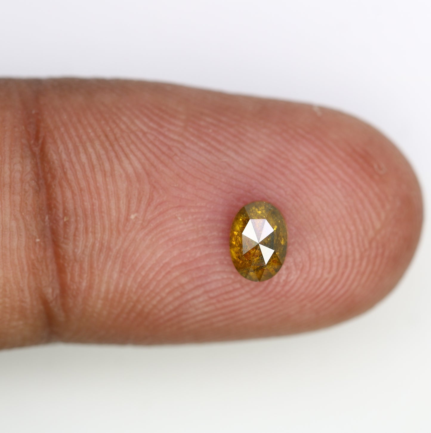 0.55 Ct 5.5MM Oval Shaped Natural Yellow Loose Diamond For Wedding Ring - JayKrishna Diamond