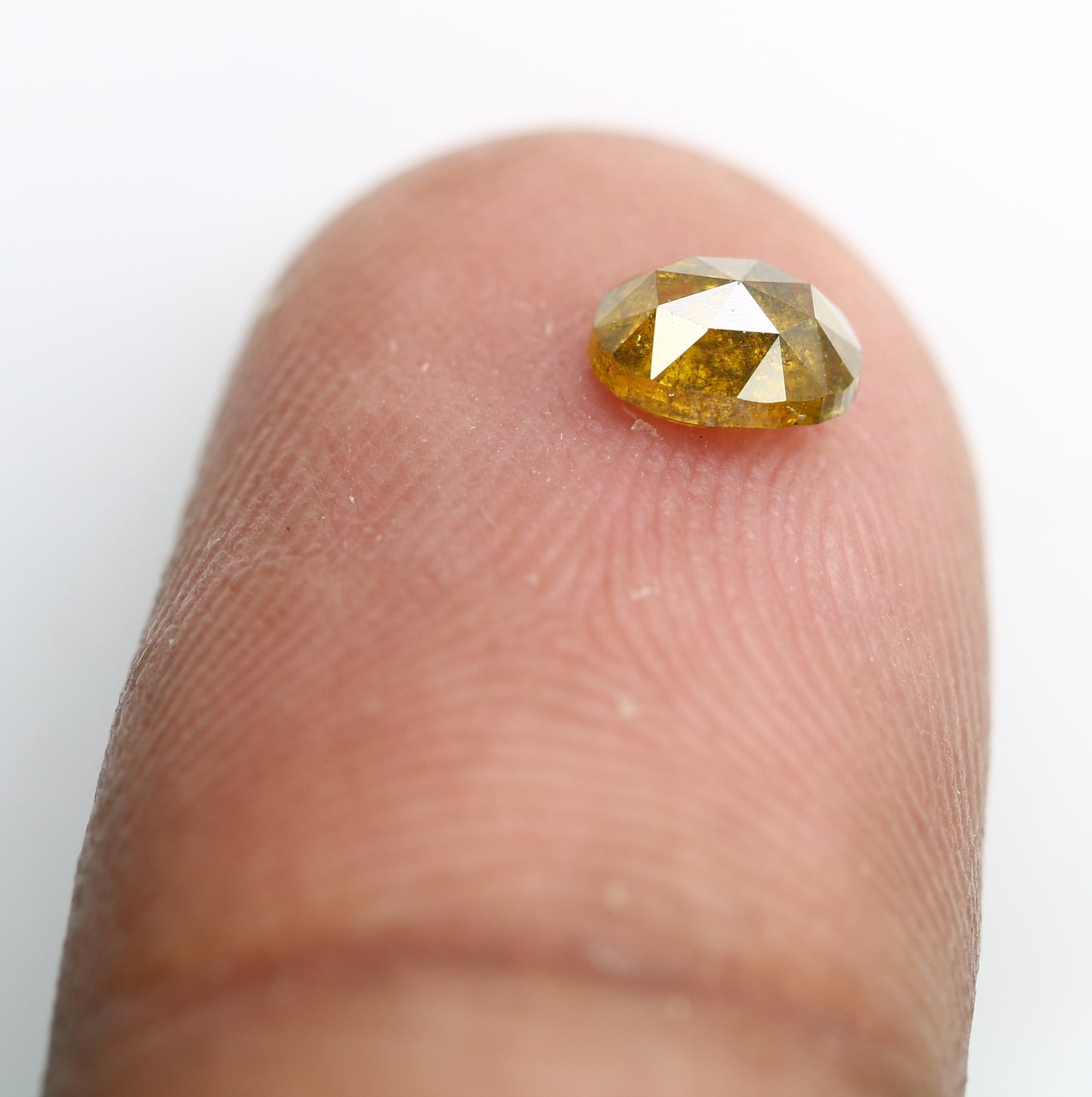 0.55 Ct 5.5MM Oval Shaped Natural Yellow Loose Diamond For Wedding Ring - JayKrishna Diamond