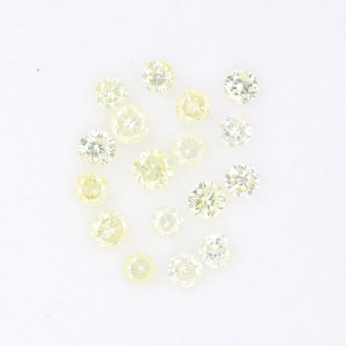 1.19 CT 2.30 To 2.80 MM Mix light Yellow Brilliant Cut Round Diamond For Engagement Ring - JayKrishna Diamond