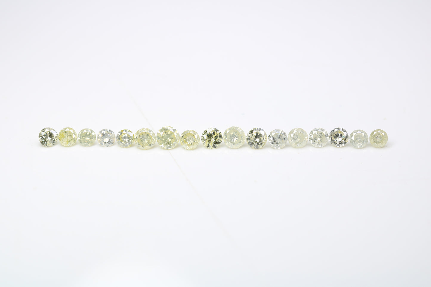 1.19 CT 2.30 To 2.80 MM Mix light Yellow Brilliant Cut Round Diamond For Engagement Ring - JayKrishna Diamond