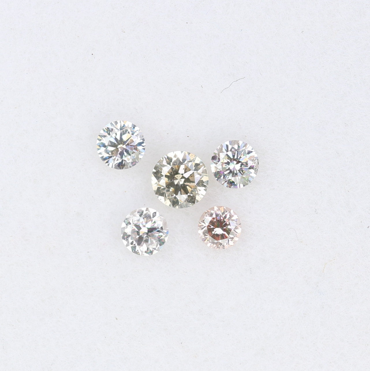 0.31 CT Fancy Mixed Light Brilliant Cut Round Diamonds (2.20 to 2.90 MM) – Ideal for Engagement Rings | Sparkling Round Diamond Jewelry - JayKrishna Diamond
