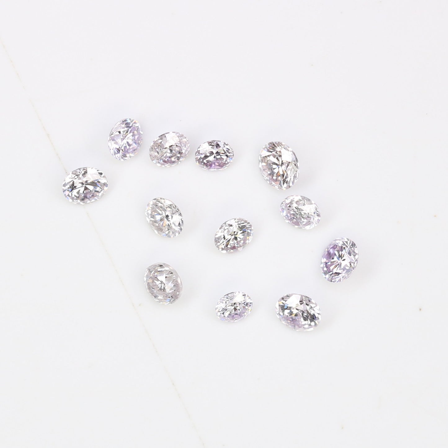 0.57 CT Mixed Size Round Fancy Light Brilliant Cut Diamonds – Dazzling Loose Stones for Elegant Engagement Rings - JayKrishna Diamond