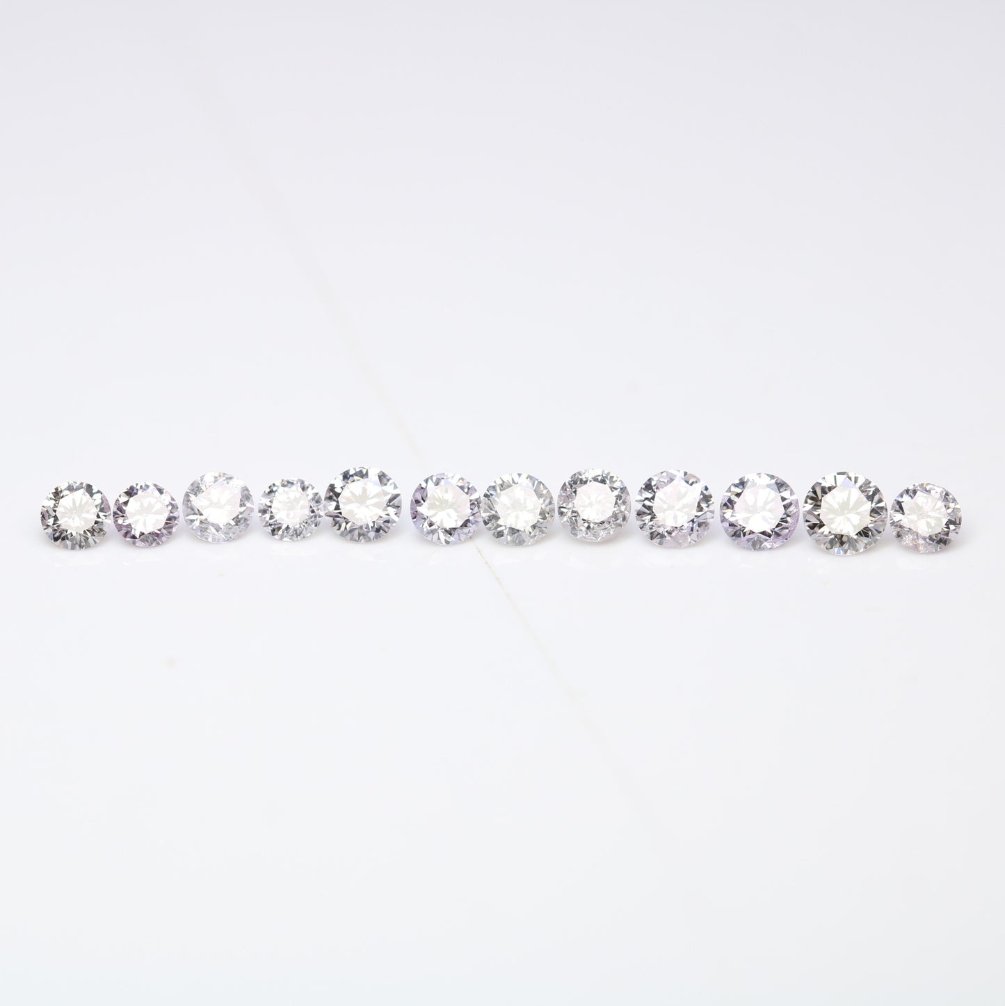 0.57 CT Mixed Size Round Fancy Light Brilliant Cut Diamonds – Dazzling Loose Stones for Elegant Engagement Rings - JayKrishna Diamond