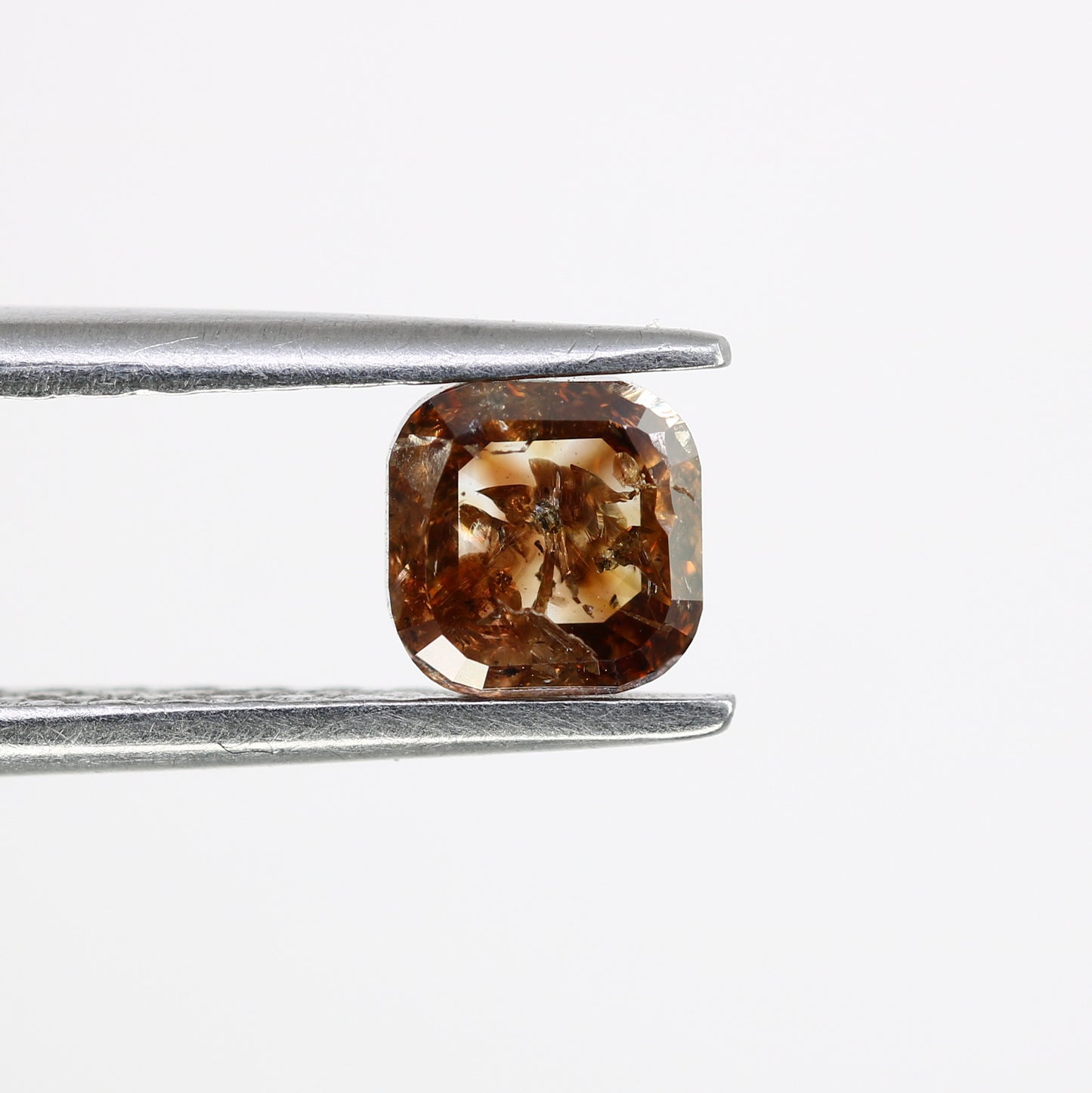 0.80 Carat 4.7 MM Natural Brown Color Cushion Cut Loose Diamond For Wedding Ring - JayKrishna Diamond