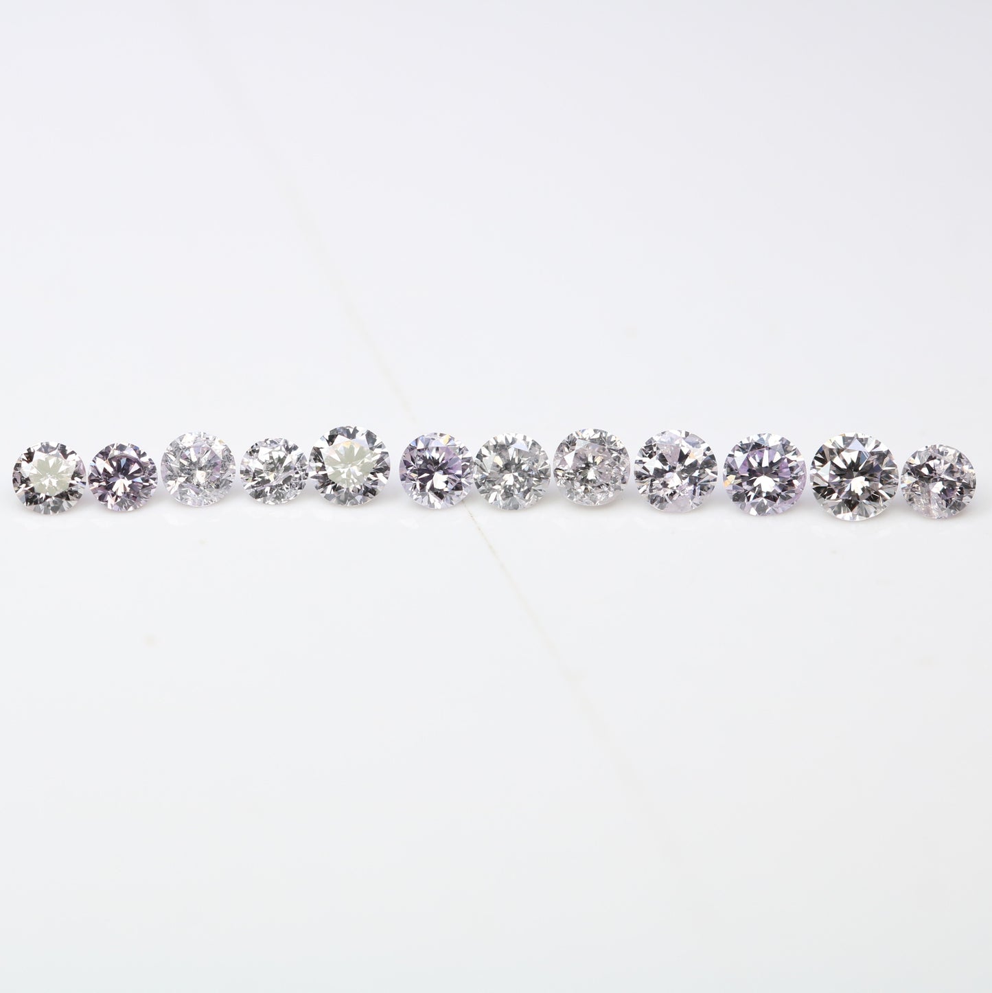 0.57 CT Mixed Size Round Fancy Light Brilliant Cut Diamonds – Dazzling Loose Stones for Elegant Engagement Rings - JayKrishna Diamond