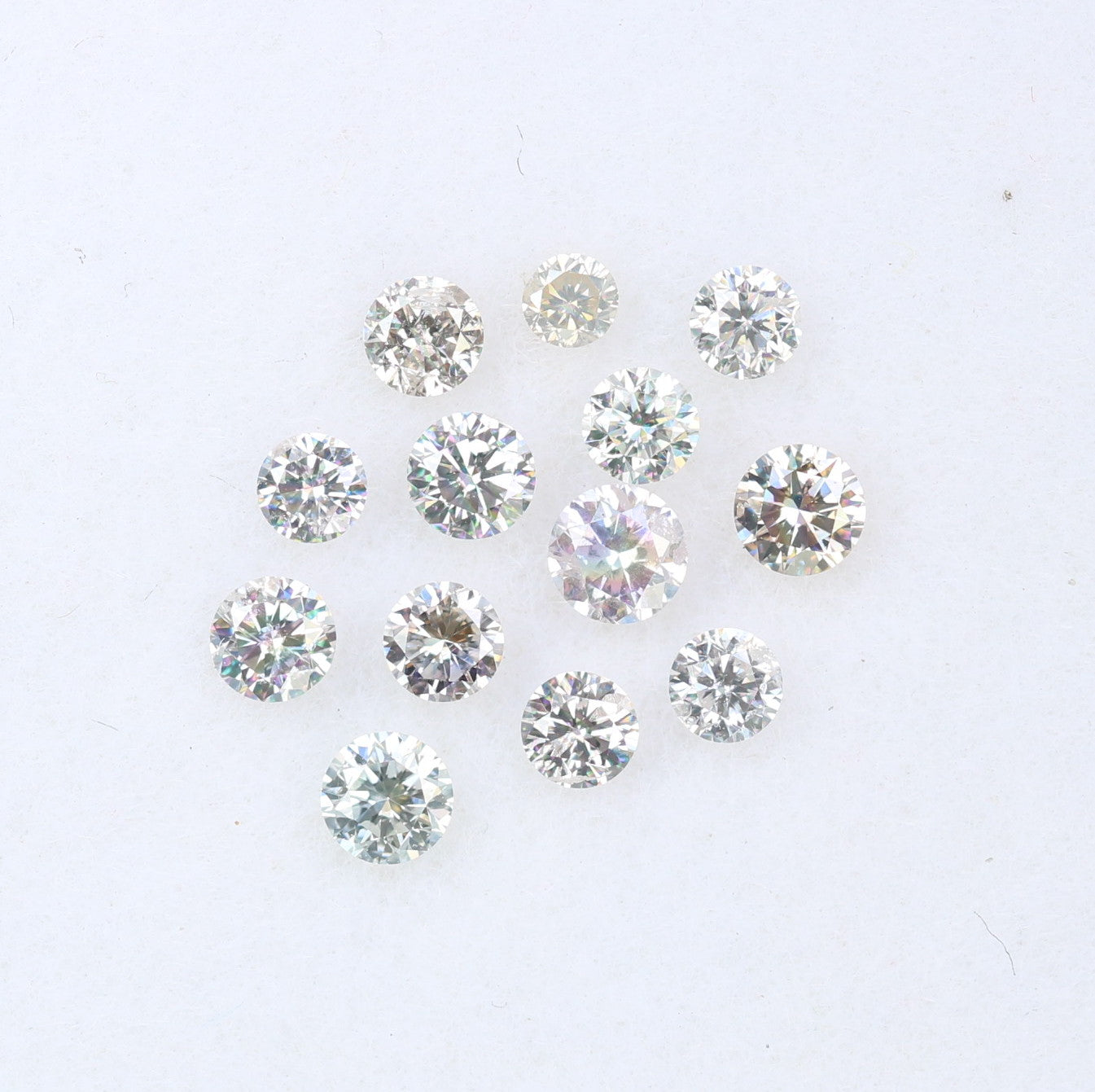 0.61 CT Round Brilliant Cut Light Mix Diamonds (1.70 to 2.60 MM) for an Elegant Engagement Ring: Unique Gemstone Collection - JayKrishna Diamond