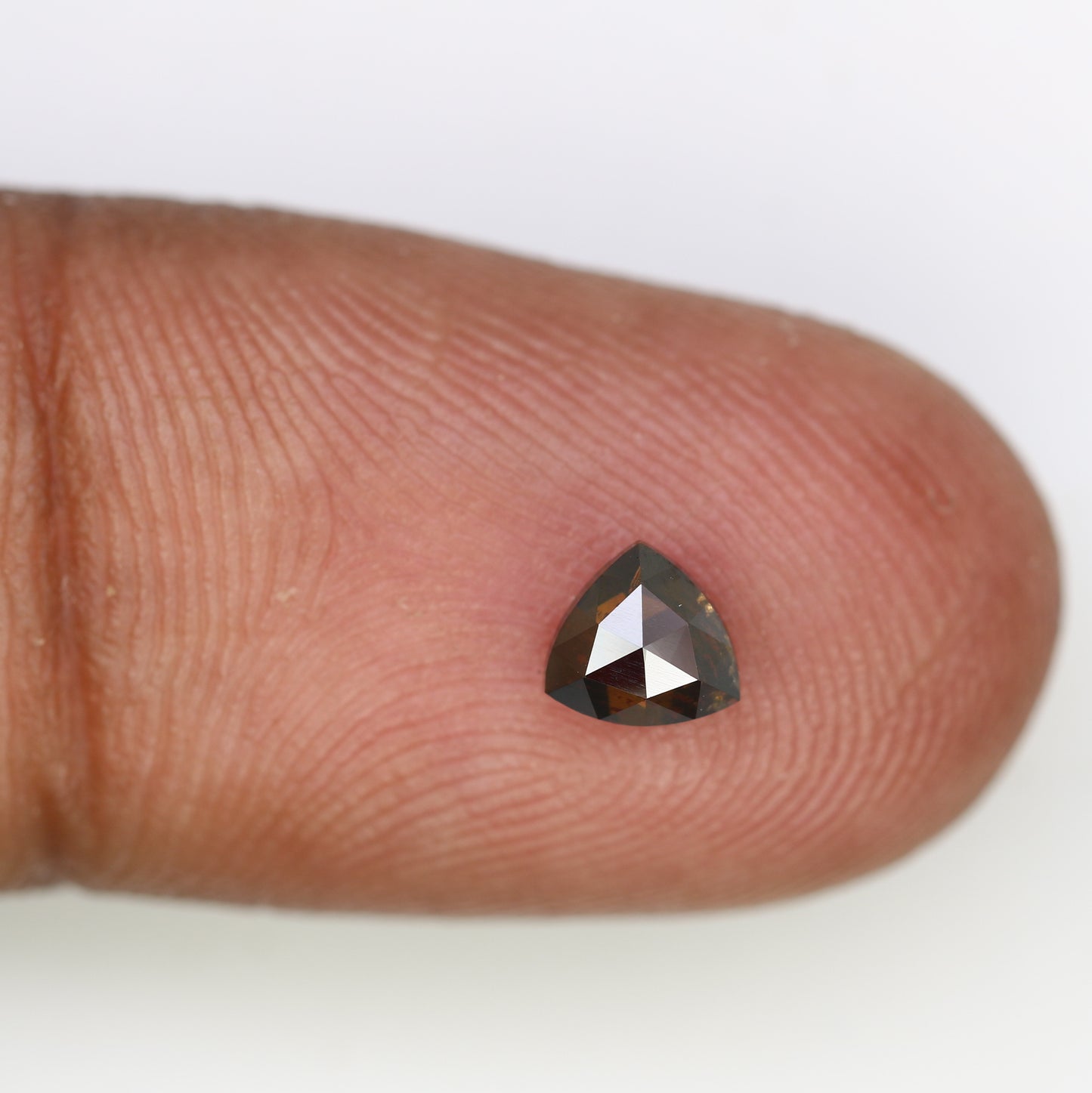 0.59 Carat Loose Dark Brown Triangle-Shaped Natural Diamond – Distinctive Gem for Unique Wedding Rings - JayKrishna Diamond