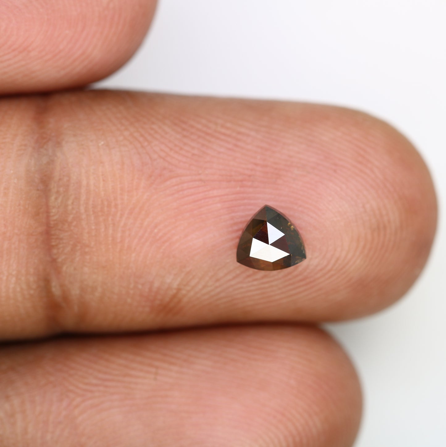 0.59 Carat Loose Dark Brown Triangle-Shaped Natural Diamond – Distinctive Gem for Unique Wedding Rings - JayKrishna Diamond