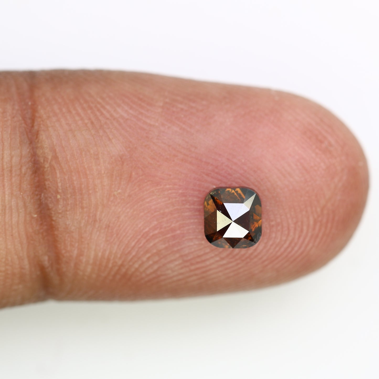 0.67 Carat 4.8 MM Cushion Shaped Fancy Brown Loose Diamond for Wedding Ring - Unique Gemstone for Custom Bridal Jewelry Designs - JayKrishna Diamond