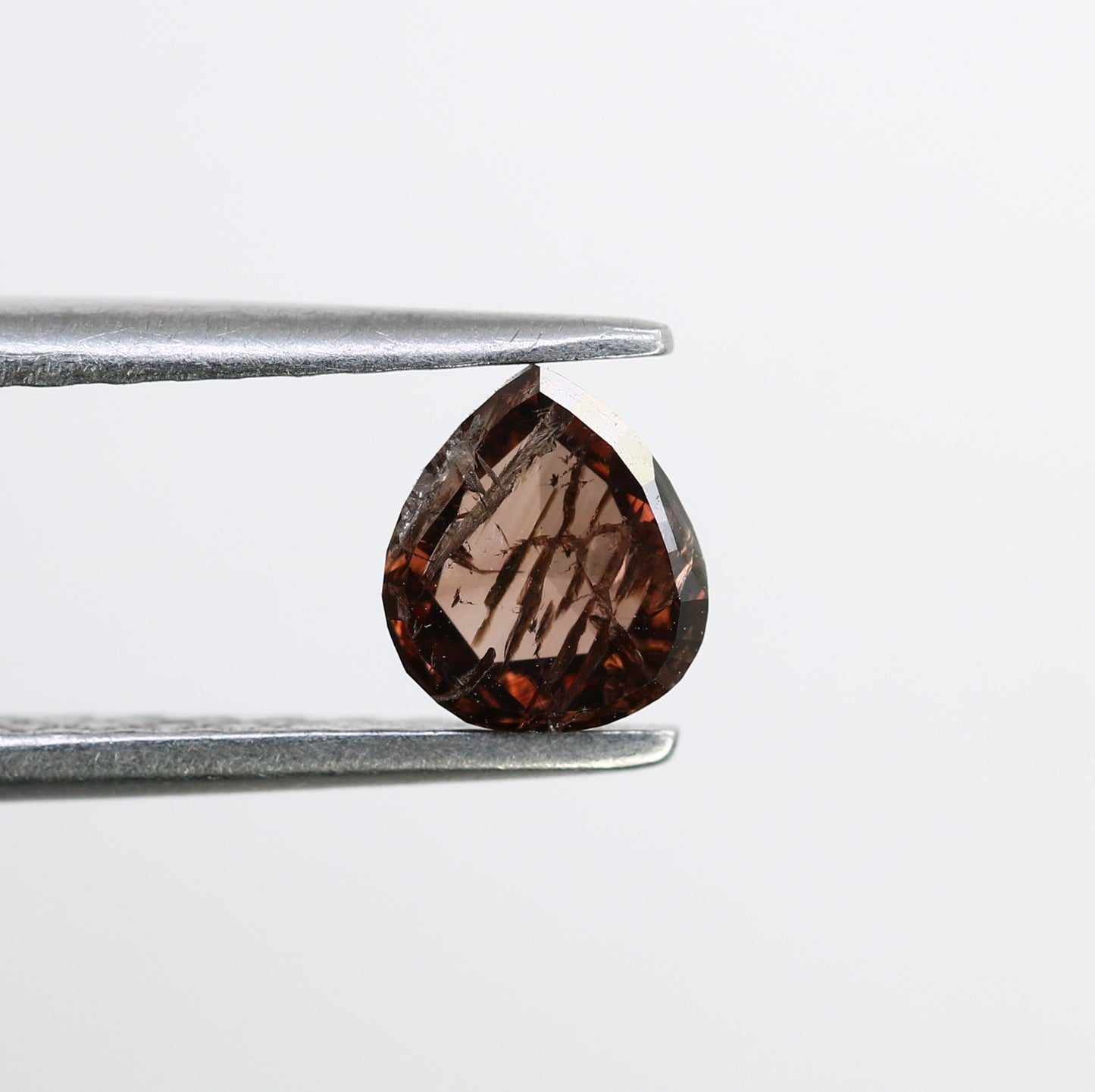 0.56 Carat Natural Brown Pear-Shaped Diamond – Perfect Loose Gemstone for Rustic Wedding Rings - JayKrishna Diamond