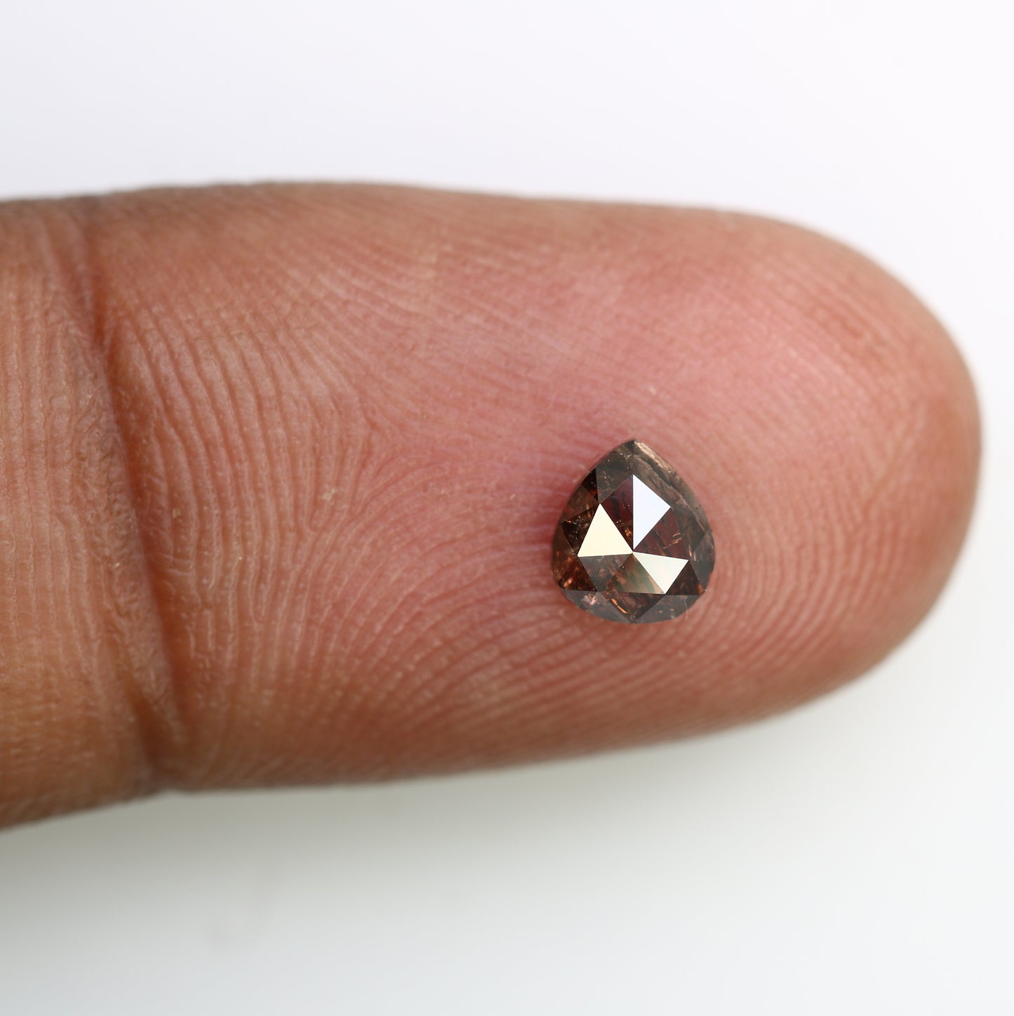 0.56 Carat Natural Brown Pear-Shaped Diamond – Perfect Loose Gemstone for Rustic Wedding Rings - JayKrishna Diamond