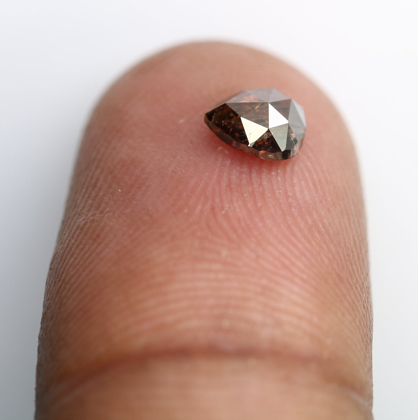 0.56 Carat Natural Brown Pear-Shaped Diamond – Perfect Loose Gemstone for Rustic Wedding Rings - JayKrishna Diamond