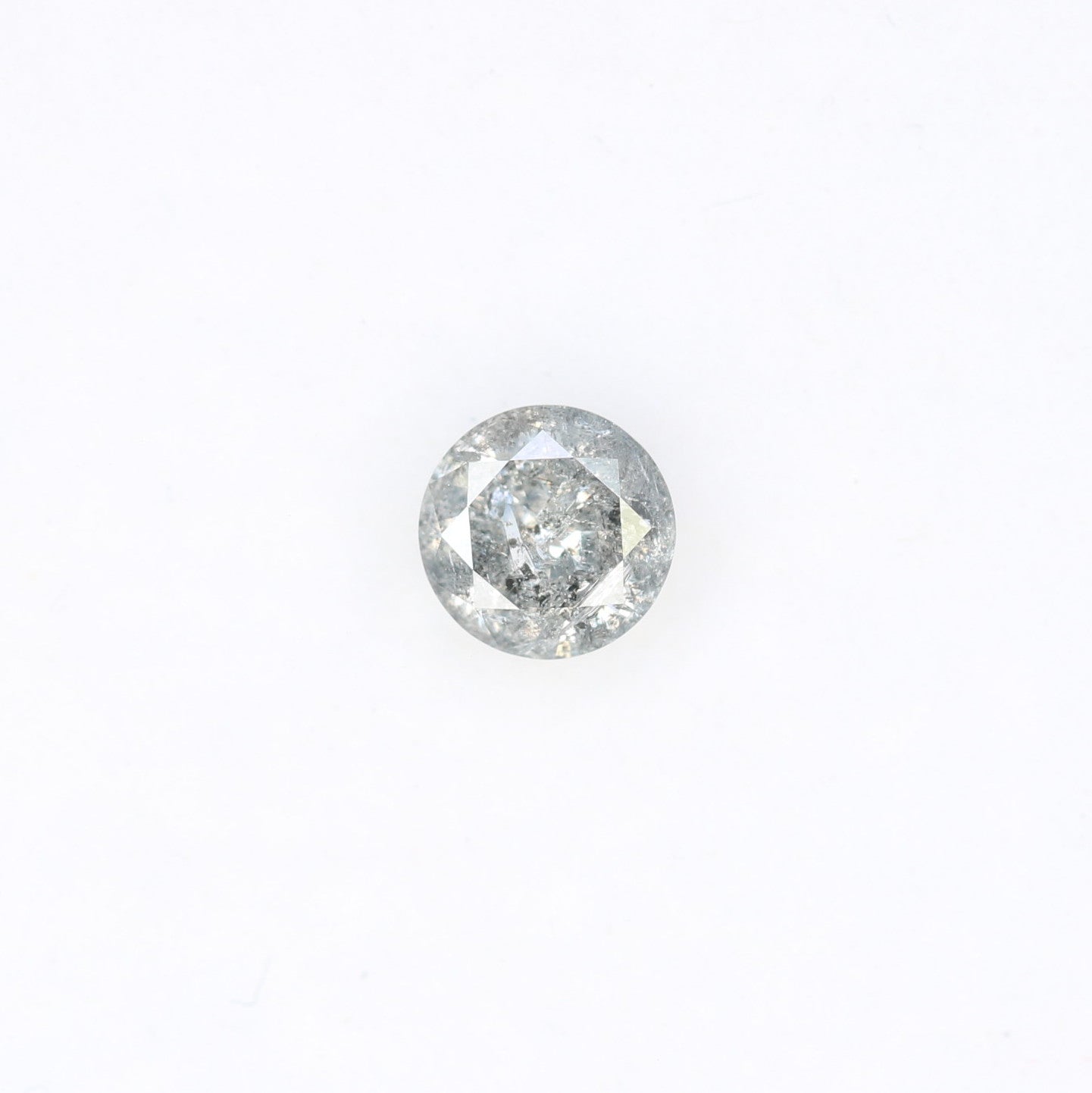 0.40 CT 4.70 x 2.70 MM Salt and Pepper Natural Round Brilliant Cut Diamond for Custom Engagement Rings, Unique Fine Jewelry & Ethical Bridal Jewelry - JayKrishna Diamond