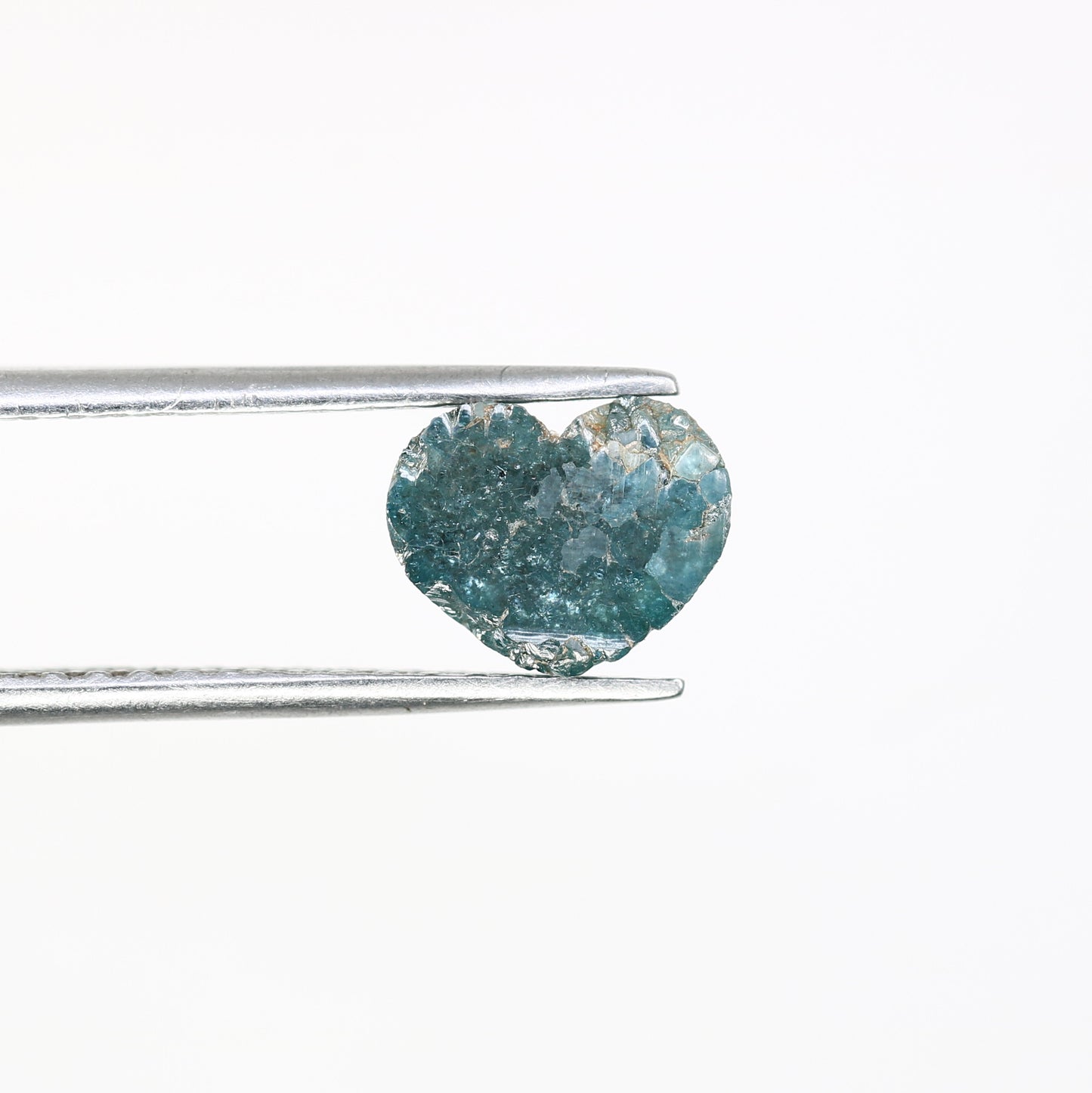 2.08 Carat Heart Shape Diamond Fancy Blue Color Rough Diamond For Wedding Ring - JayKrishna Diamond