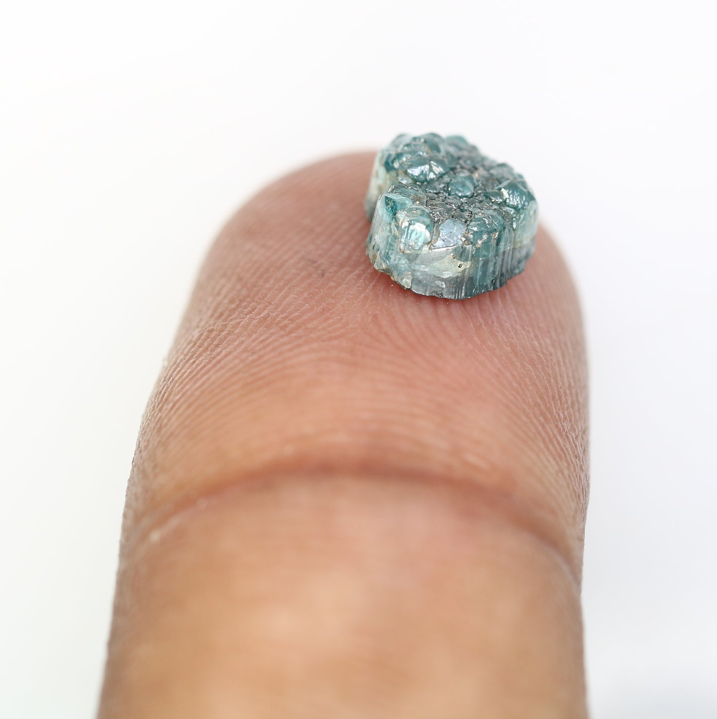 2.08 Carat Heart Shape Diamond Fancy Blue Color Rough Diamond For Wedding Ring - JayKrishna Diamond