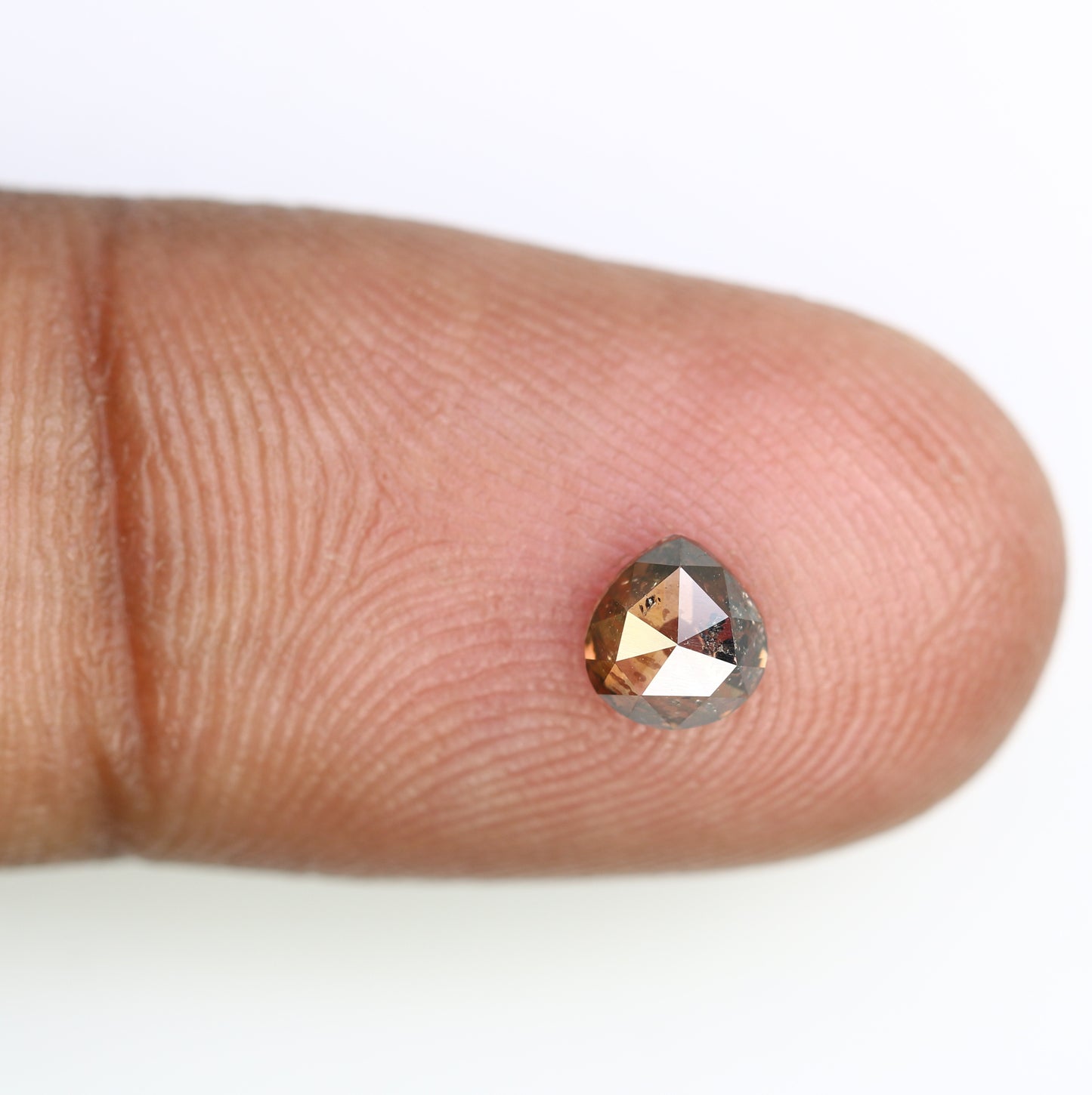 0.62 CT Pear Cut Loose Natural Brown Diamond (5.3 MM) for a One-of-a-Kind Galaxy Ring: Exquisite Gemstone Jewelry Piece - JayKrishna Diamond