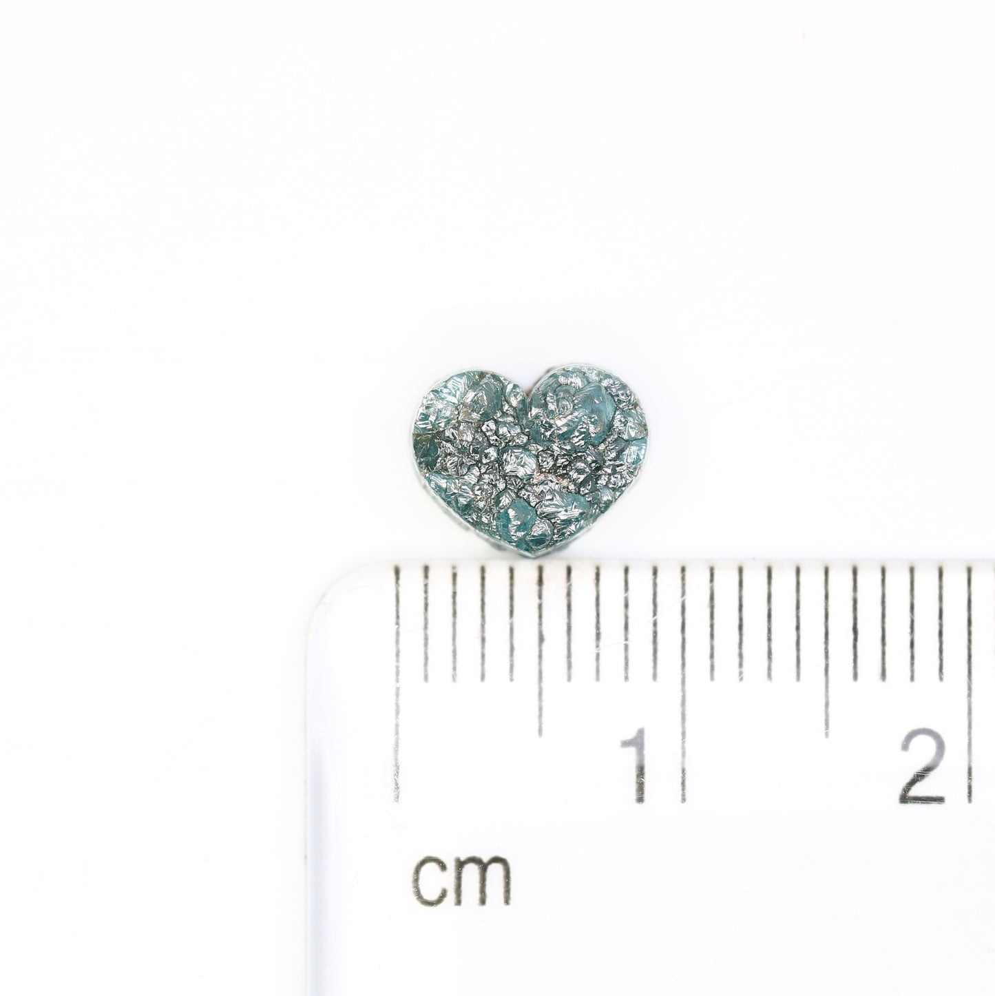 2.08 Carat Heart Shape Diamond Fancy Blue Color Rough Diamond For Wedding Ring - JayKrishna Diamond