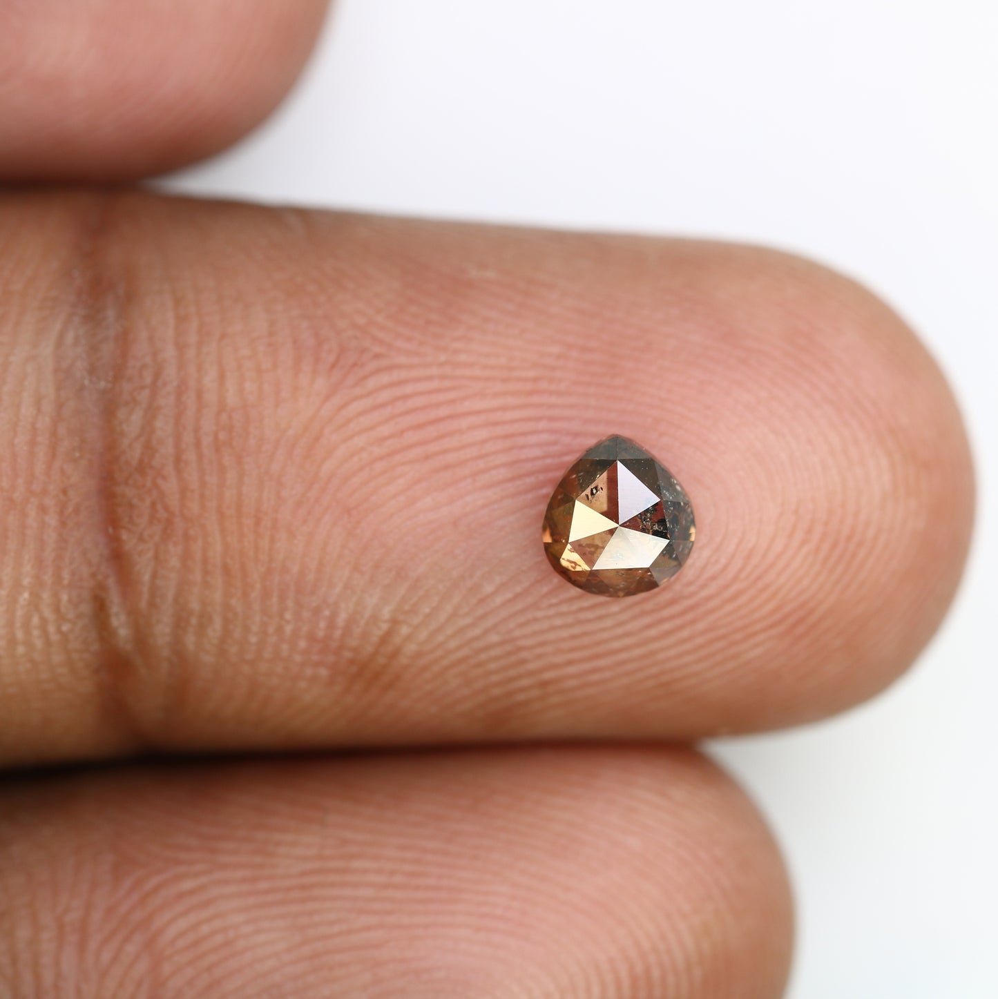 0.62 CT Pear Cut Loose Natural Brown Diamond (5.3 MM) for a One-of-a-Kind Galaxy Ring: Exquisite Gemstone Jewelry Piece - JayKrishna Diamond