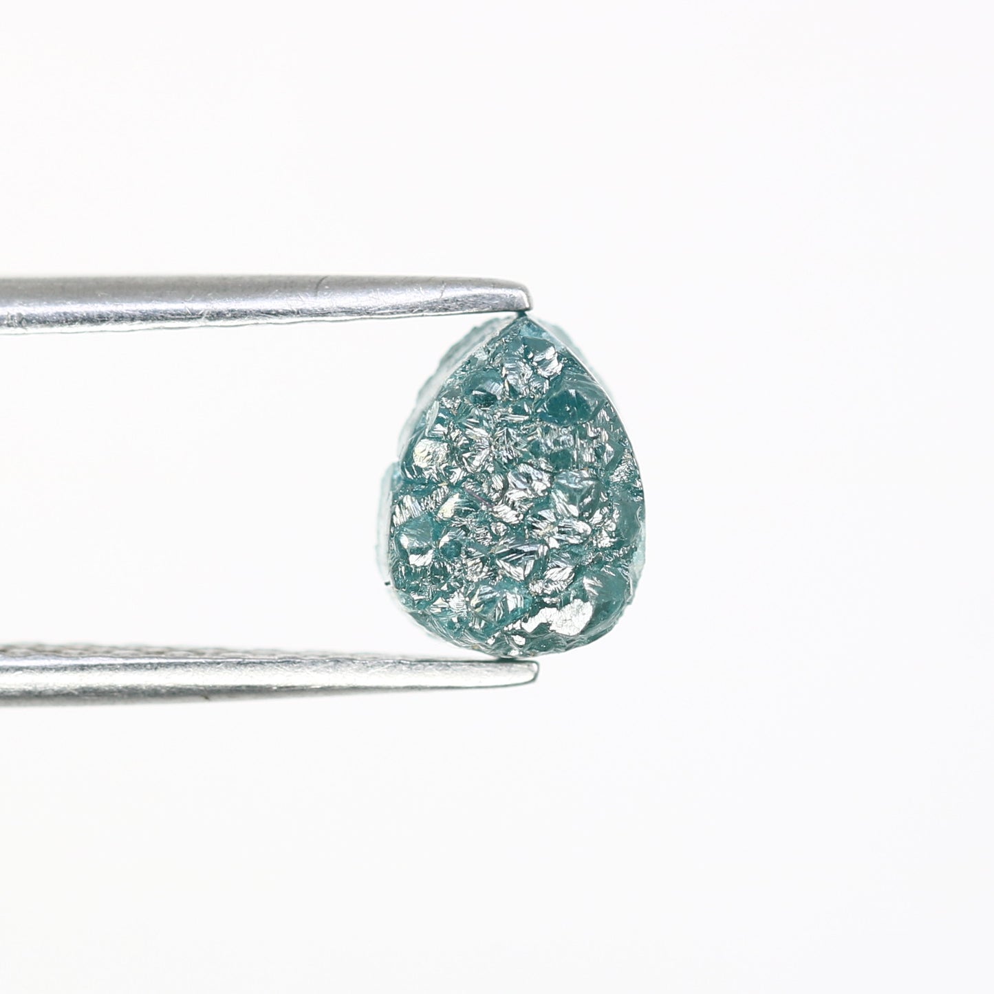 1.46 Carat Fancy Blue Raw Rough Pear Shape Diamond For Wedding Ring - JayKrishna Diamond