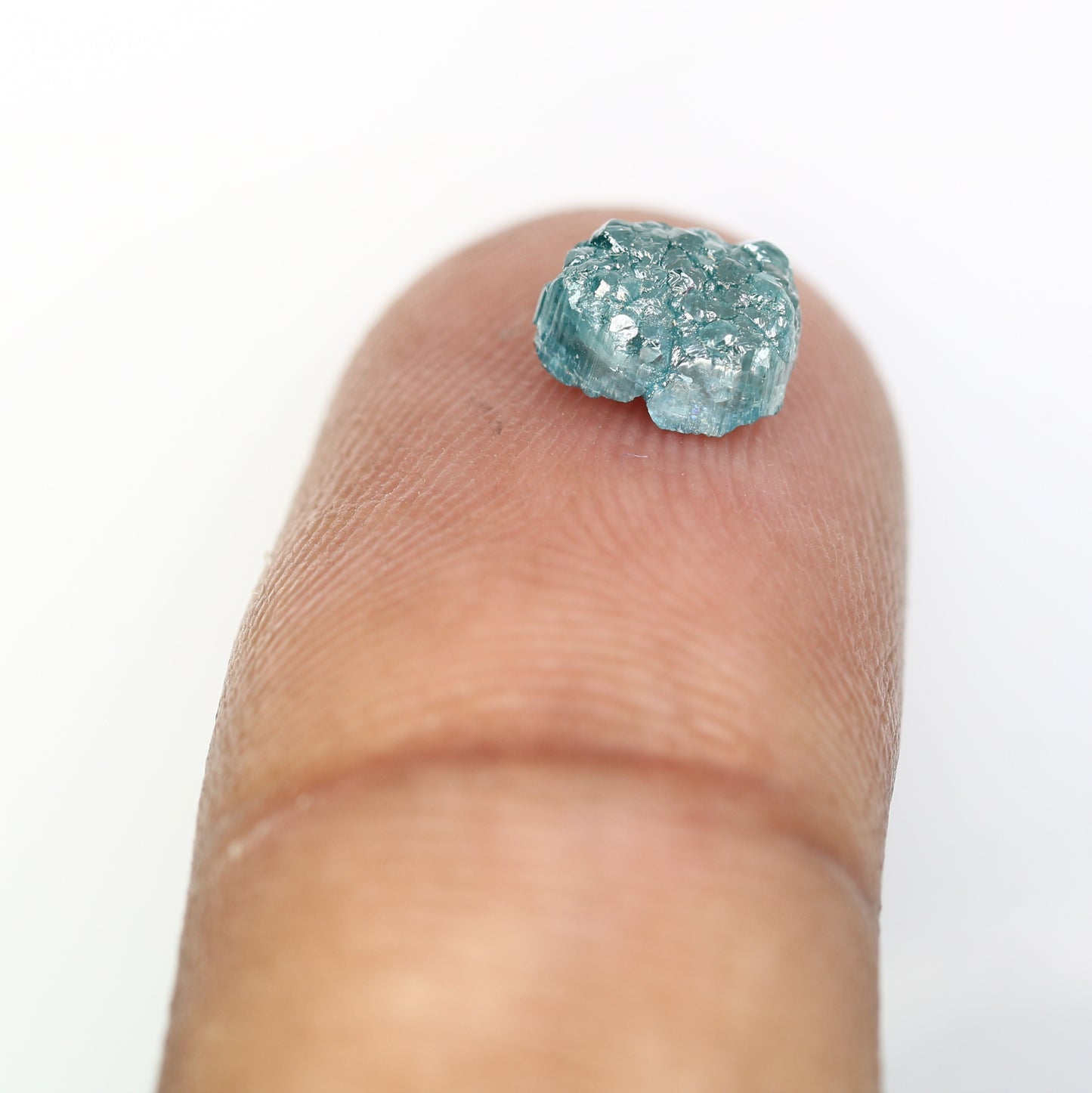 1.46 Carat Fancy Blue Raw Rough Pear Shape Diamond For Wedding Ring - JayKrishna Diamond