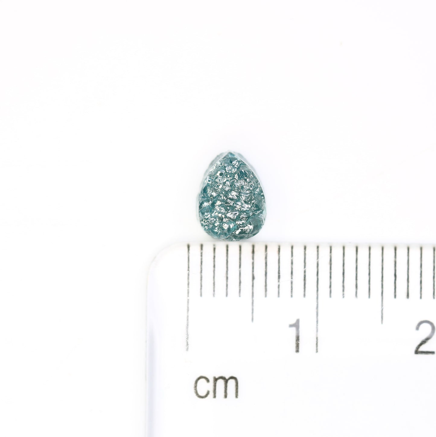 1.46 Carat Fancy Blue Raw Rough Pear Shape Diamond For Wedding Ring - JayKrishna Diamond