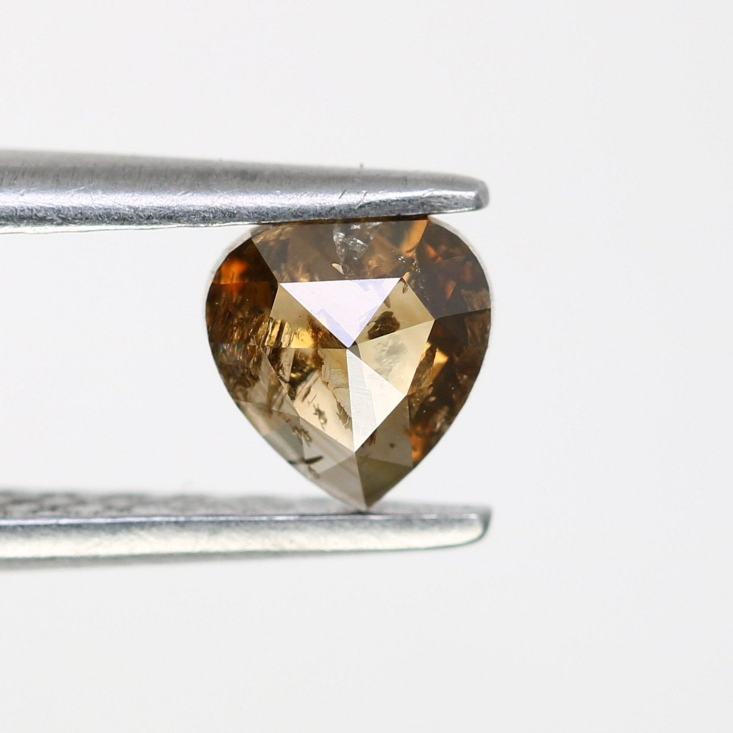 0.44 CT 4.9 MM Fancy Loose Brown Heart Shape Diamond for Wedding Ring and Custom Bridal Jewelry Design - JayKrishna Diamond