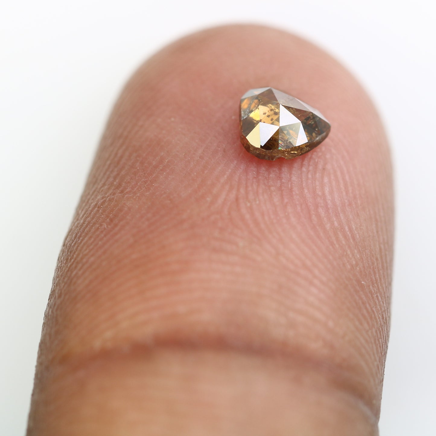 0.44 CT 4.9 MM Fancy Loose Brown Heart Shape Diamond for Wedding Ring and Custom Bridal Jewelry Design - JayKrishna Diamond