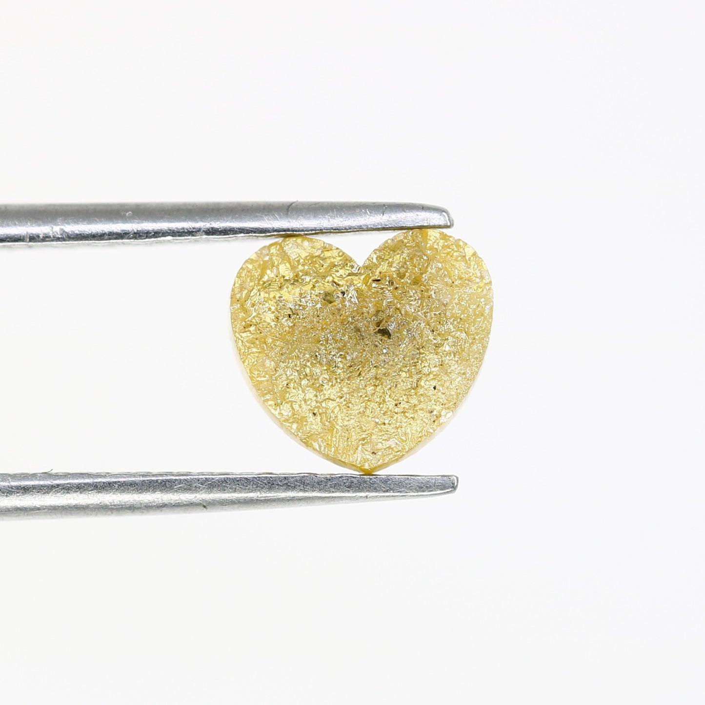 0.85 Carat Yellow Color Heart Shape Loose Raw Rough Diamond For Wedding Ring - JayKrishna Diamond