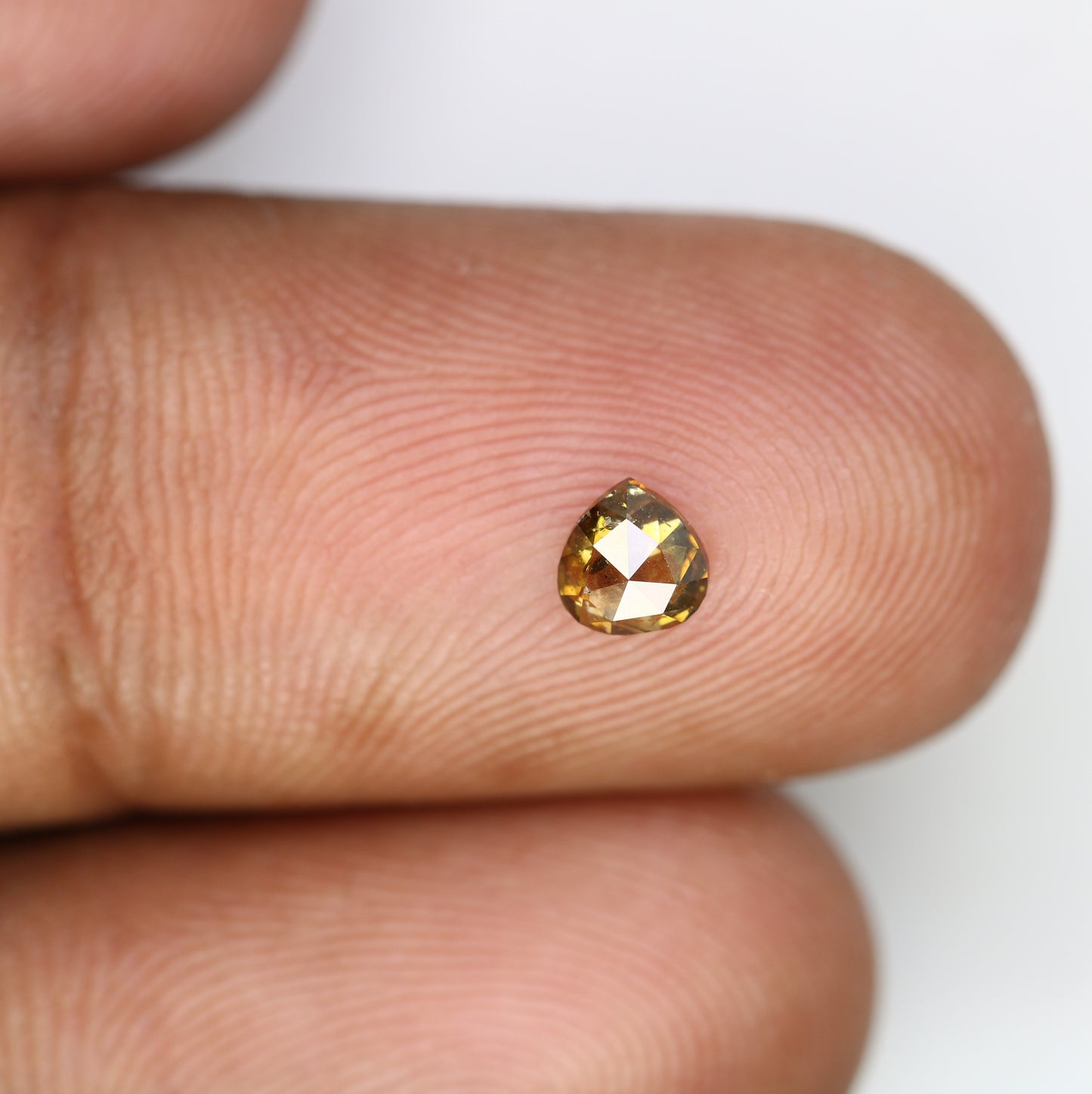 0.39 CT 4.5 MM Natural Brown Pear Shaped Loose Diamond for Custom Galaxy Rings, Unique Engagement Jewelry & Earthy Fine Jewelry - JayKrishna Diamond