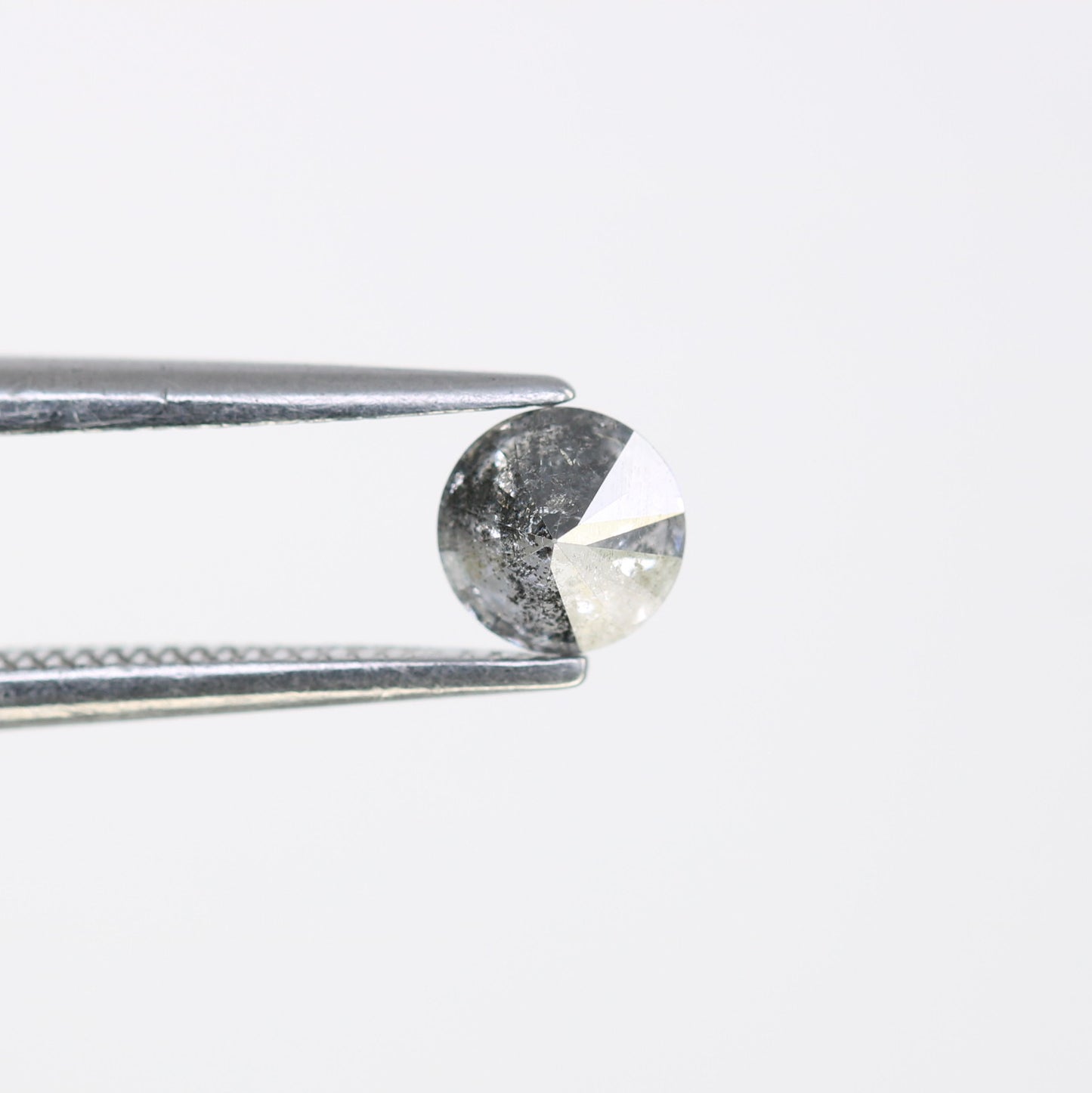 Unique 0.34 CT Salt & Pepper Round Brilliant Cut Diamond | Perfect for Engagement Rings - JayKrishna Diamond