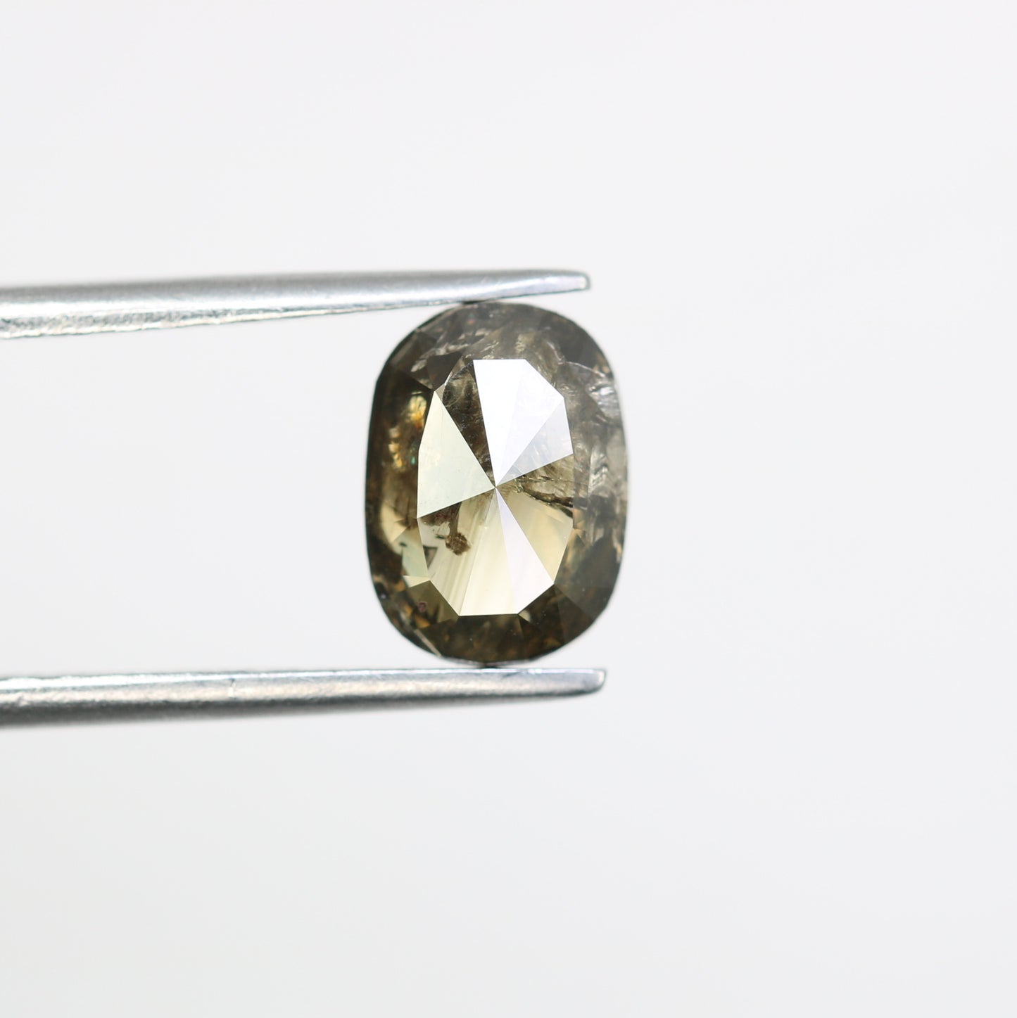 1.71 CT Oval Cut Dark Green Loose Natural Diamond For Engagement Ring - JayKrishna Diamond