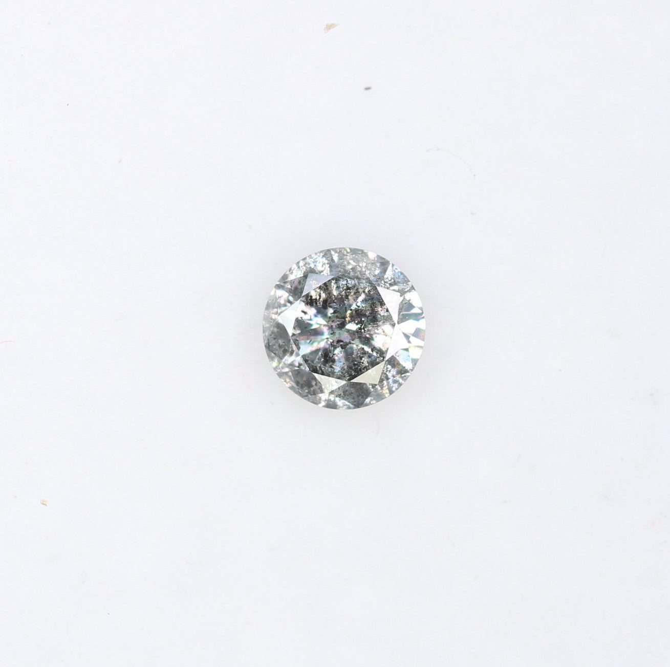 Unique 0.34 CT Salt & Pepper Round Brilliant Cut Diamond | Perfect for Engagement Rings - JayKrishna Diamond