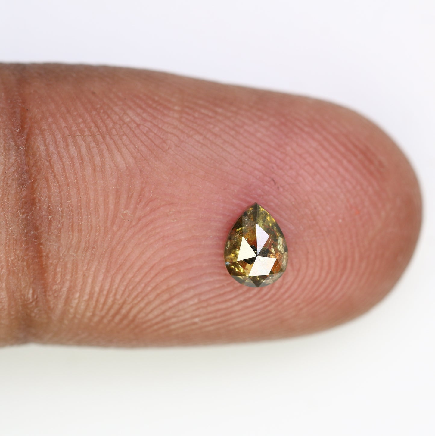 0.44 CT Fancy Brown Color Loose Pear Shaped Diamond for Engagement Ring and Custom Artisan Jewelry Design - JayKrishna Diamond