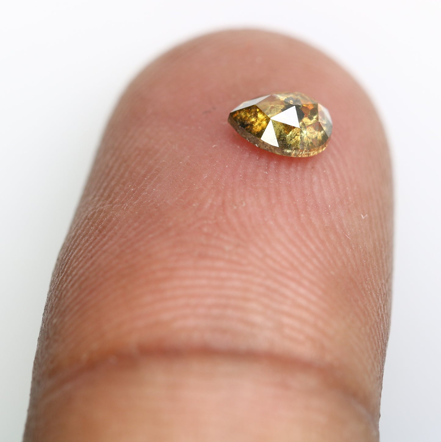 0.44 CT Fancy Brown Color Loose Pear Shaped Diamond for Engagement Ring and Custom Artisan Jewelry Design - JayKrishna Diamond