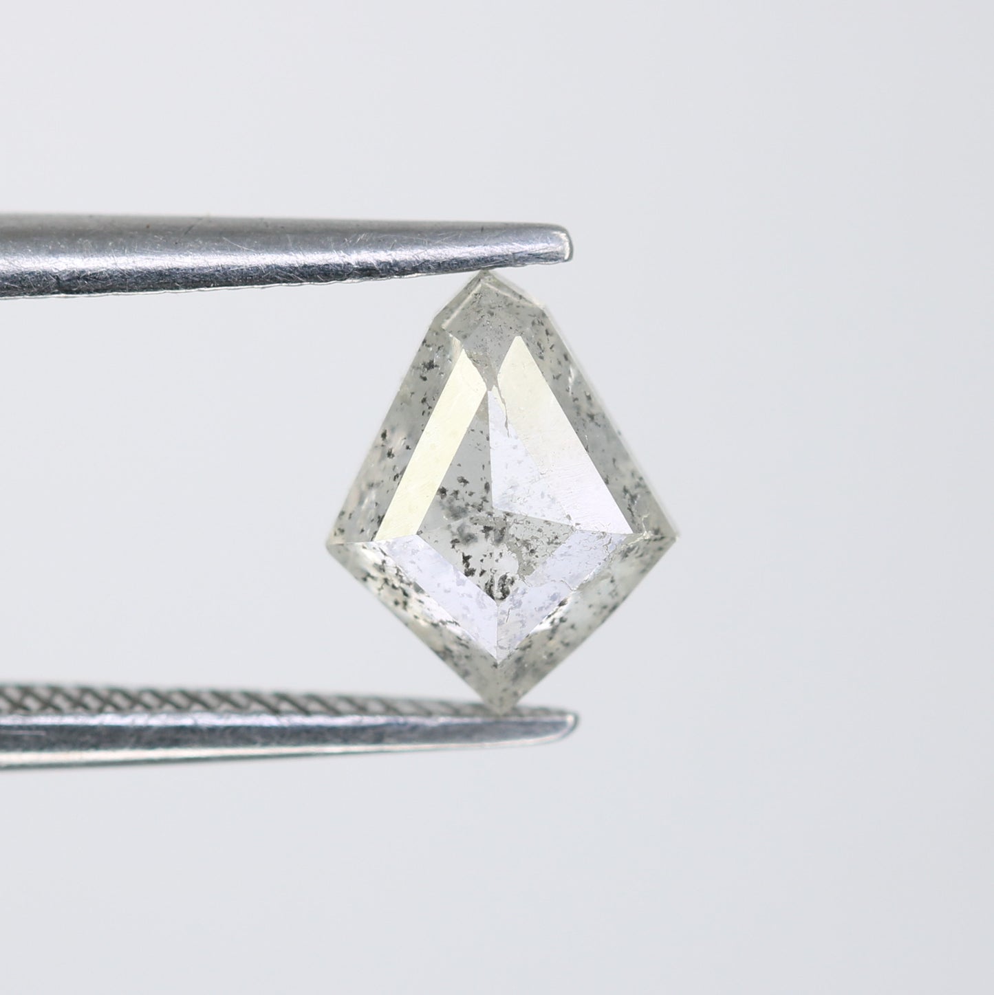 1.03 CT 7.90 MM Kite Shape Salt And Pepper Diamond For Wedding Ring - JayKrishna Diamond